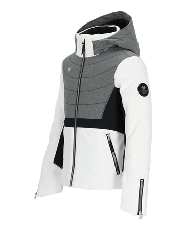 The Rayla Jacket features resort-ready design with moto detailing to make a statement on the mountain.