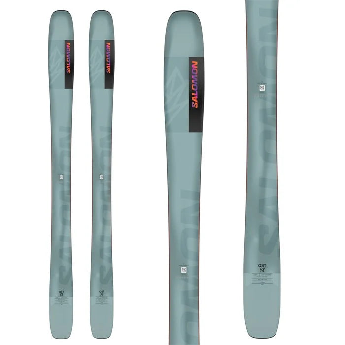 We can’t guarantee that the QST 98 will make you ski like Nico Vuignier, but we bet that you’ll love the innovative freeride shape that keeps this ski winning awards year after year. The 98’s full sandwich double sidewalls and cork damplifier create stability in the park and pow, while rocker plus traditional camber make this ski a favorite for all.