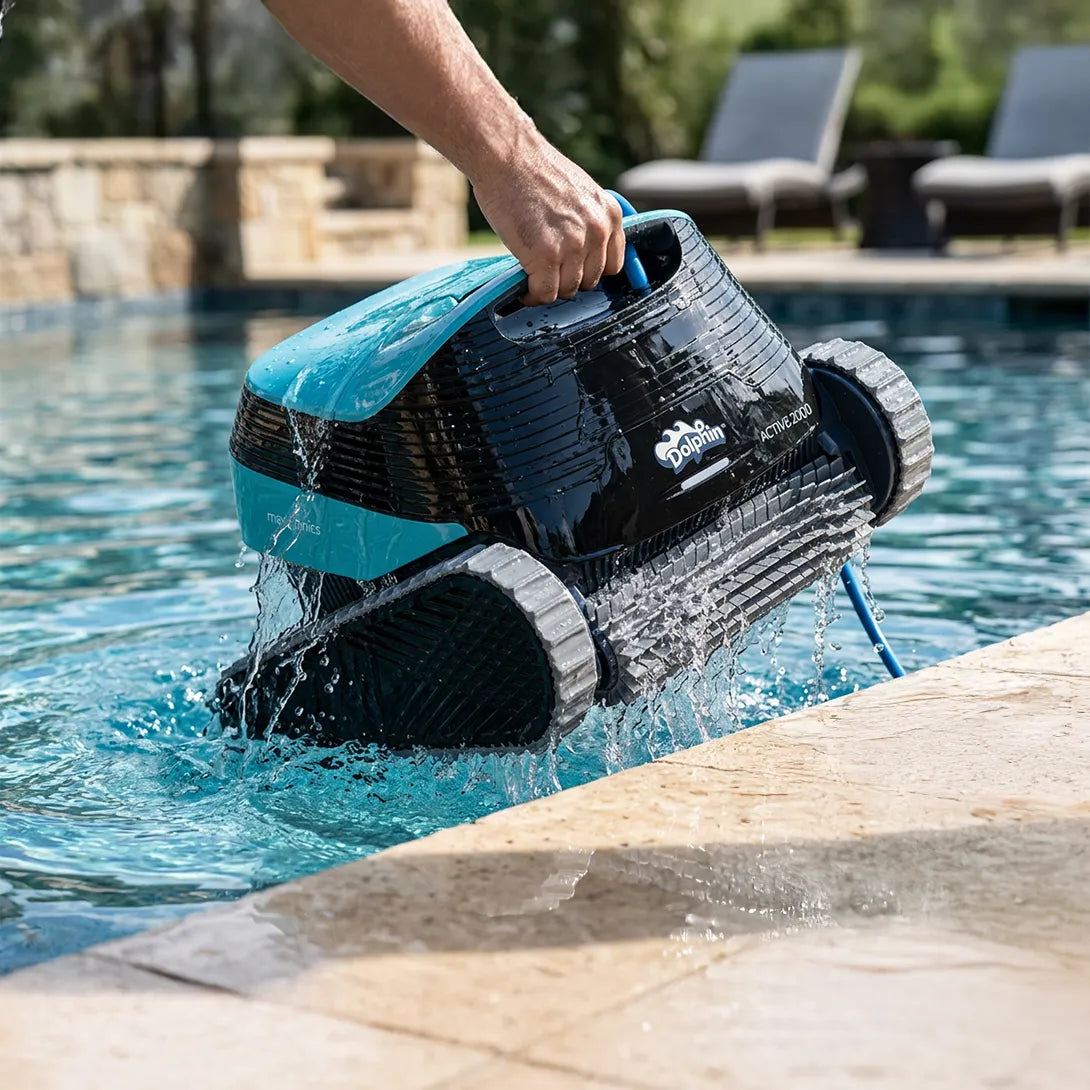Dolphin Active 2000 Corded Robotic Pool Vacuum Maytronics - Enhanced Warranty Included