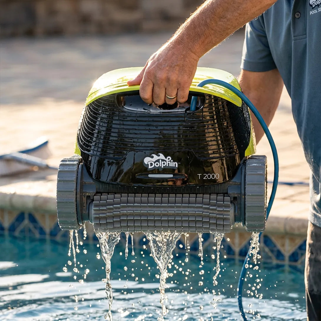 Dolphin T2000 Corded Robotic Pool Vacuum Maytronics - Enhanced Warranty Included