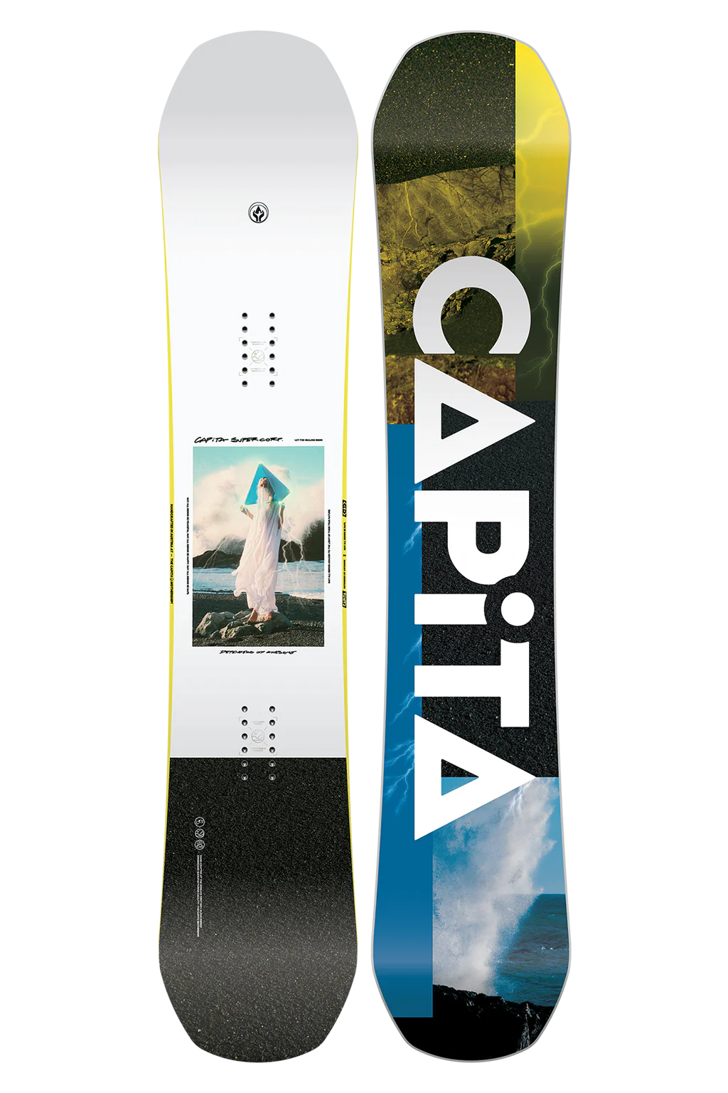 The Defenders of Awesome series has a big reputation, and these boards back it up. A winner of the most coveted design award in snowboarding for an unprecedented seven years in a row, this model became our #1 selling snowboard and one of the most sought-after snowboards in the world.