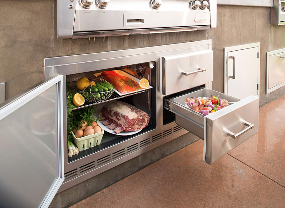 Alfresco 42-Inch 7.2 Cu. Ft. Under Grill Outdoor Rated Refrigerator