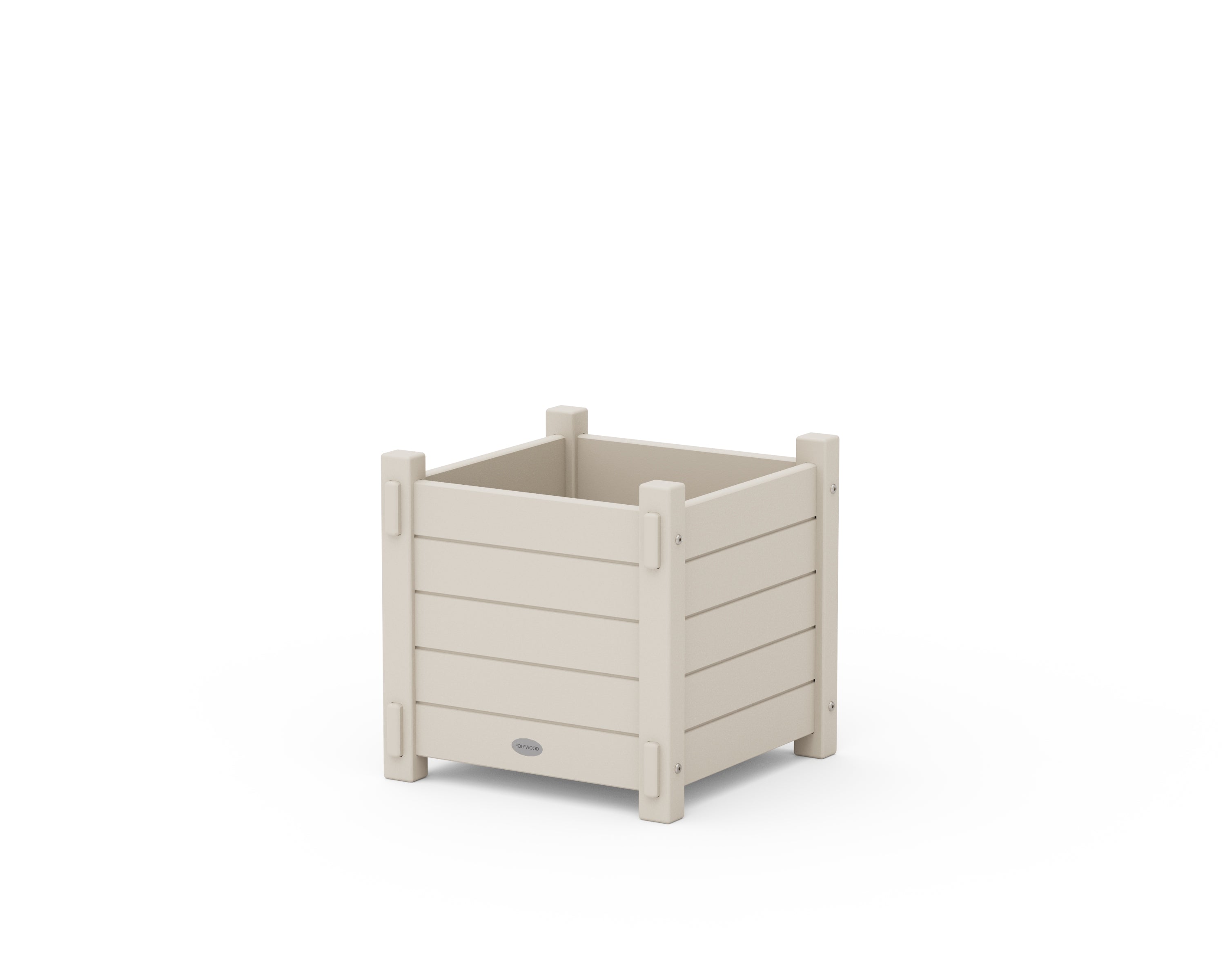 POLYWOOD Nautical Square Planter Box in Sand