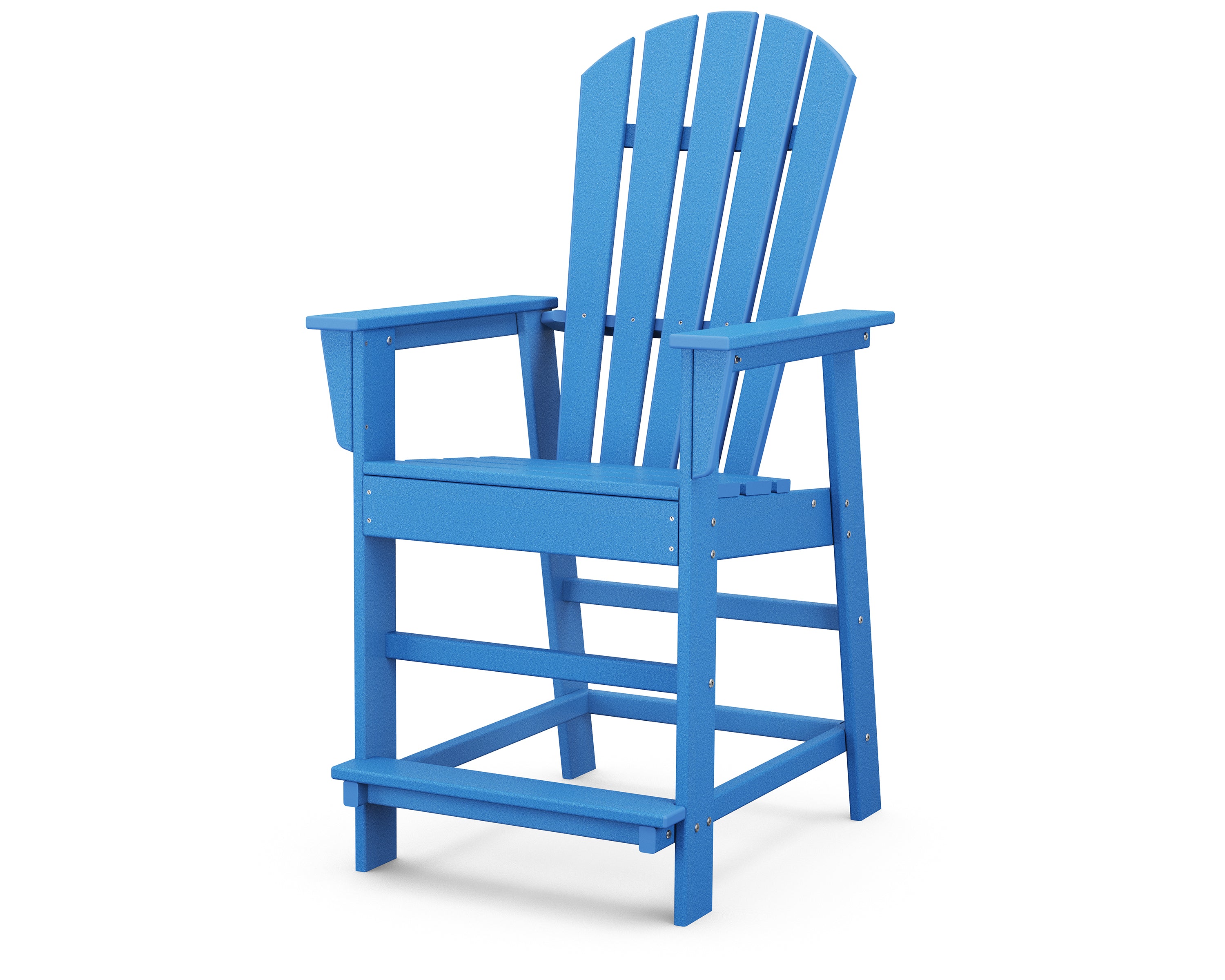 POLYWOOD South Beach Counter Chair in Pacific Blue