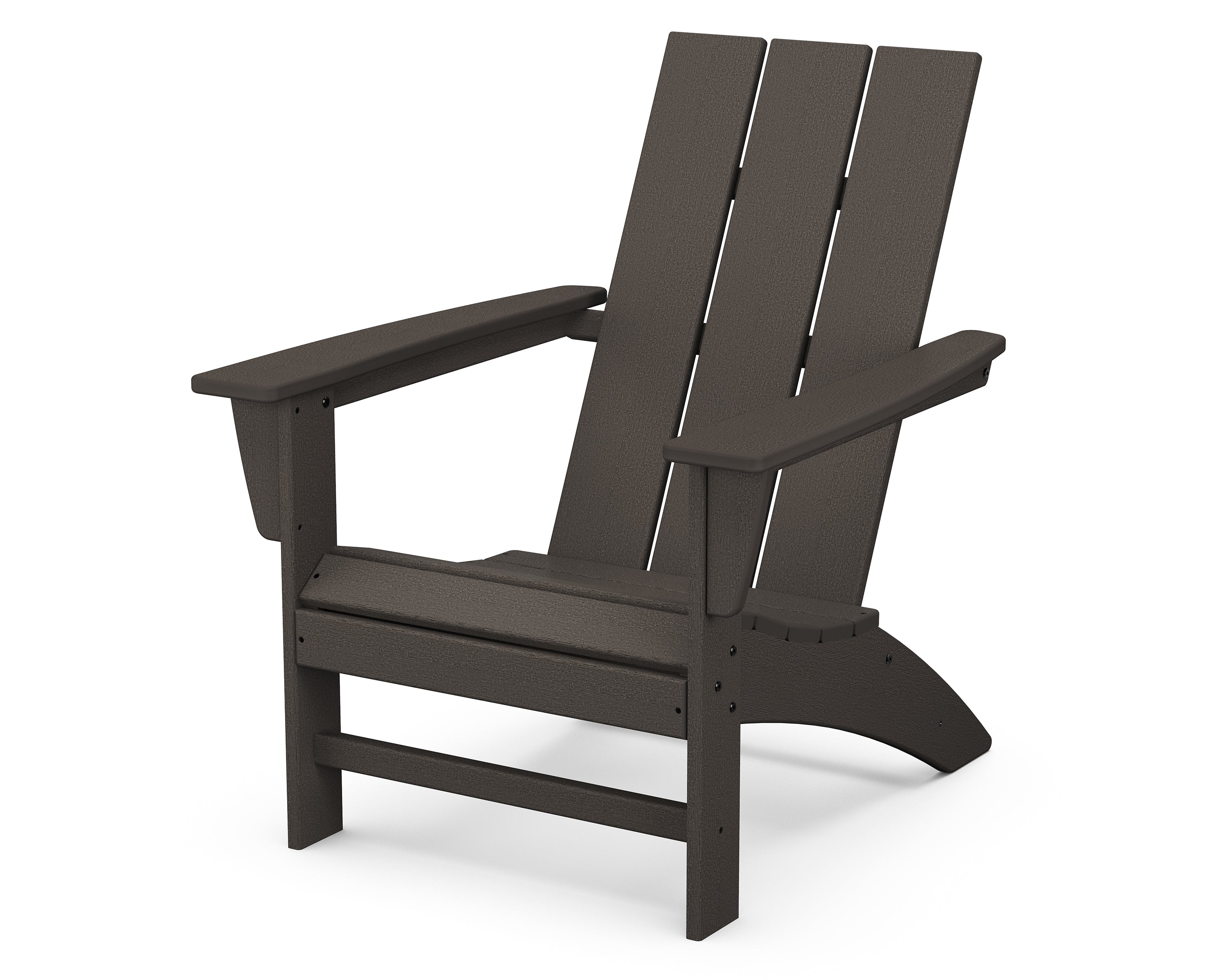 POLYWOOD Modern Adirondack Chair in Vintage Coffee