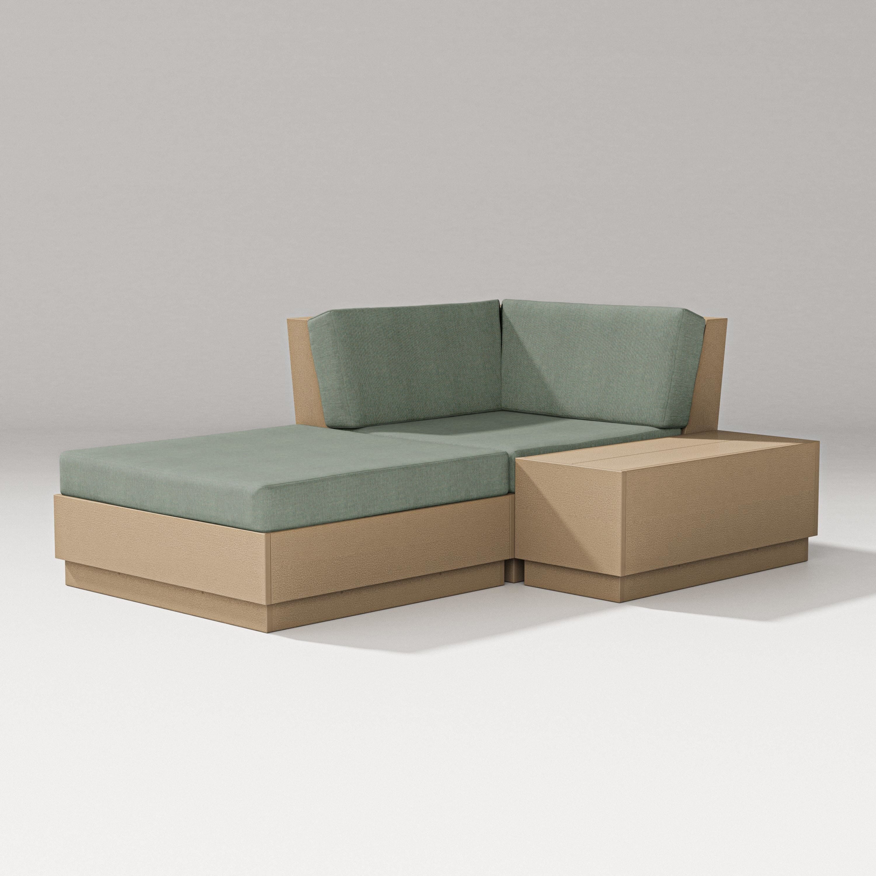 PW Designer Series Elevate Corner Chaise in Vintage Sahara / Cast Sage