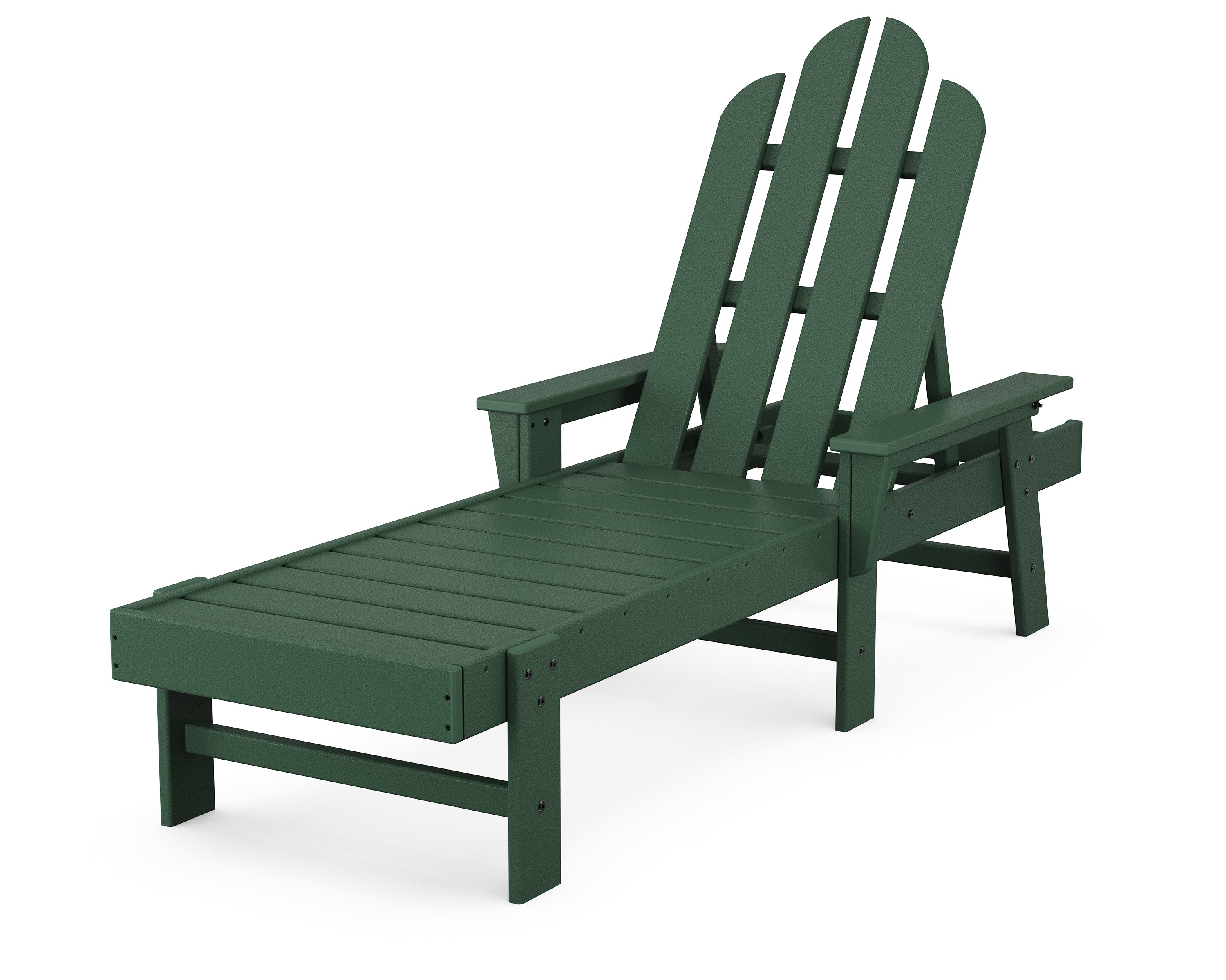 POLYWOOD Long Island Chaise in Green
