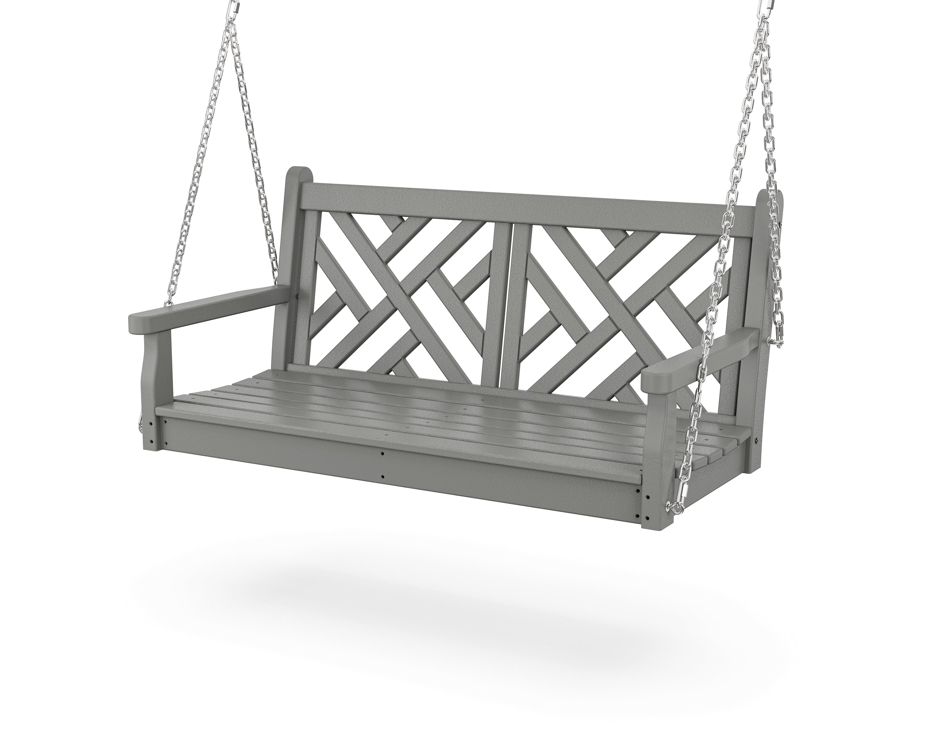 POLYWOOD Chippendale 48” Swing in Slate Grey