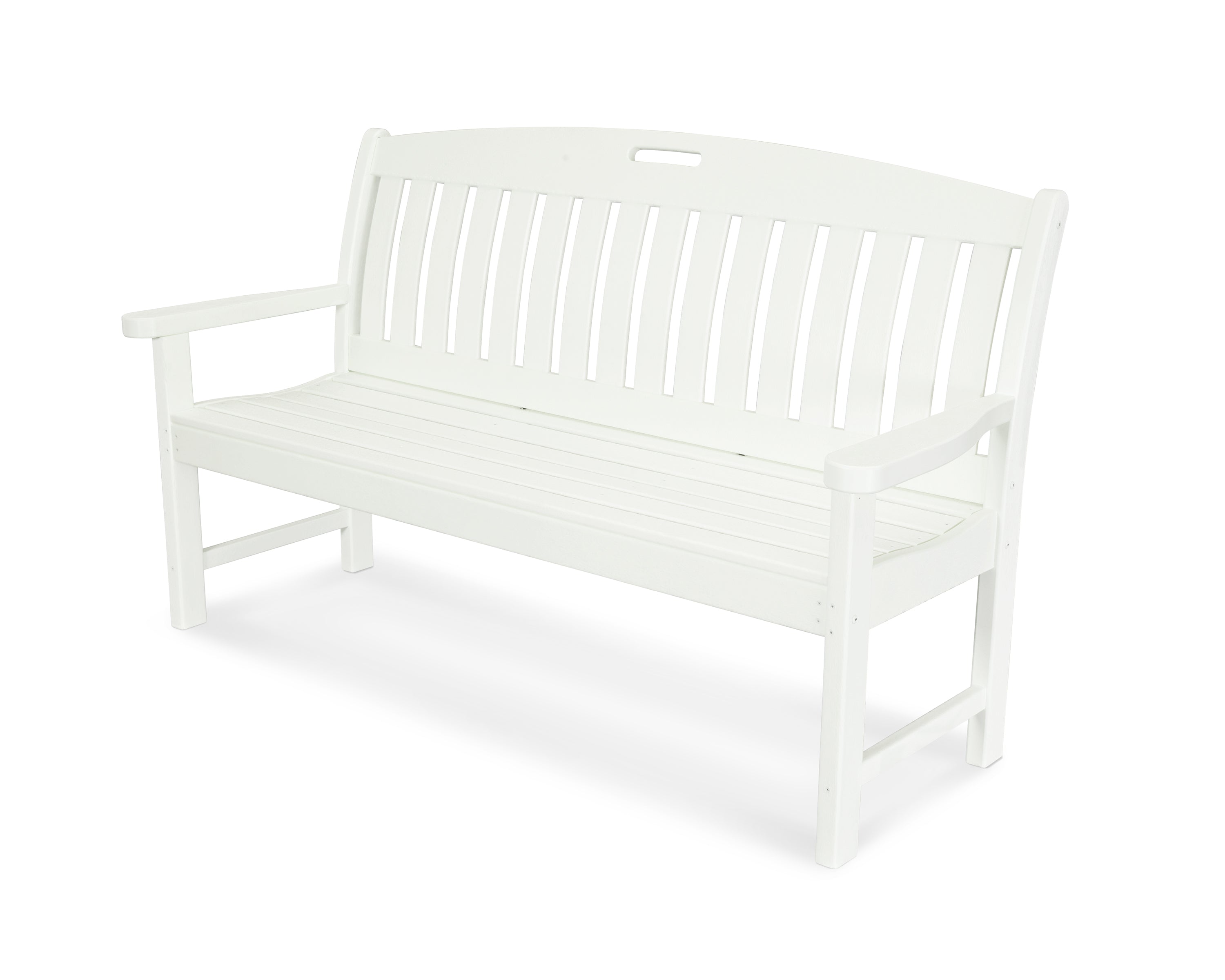 POLYWOOD Nautical 60" Bench in White