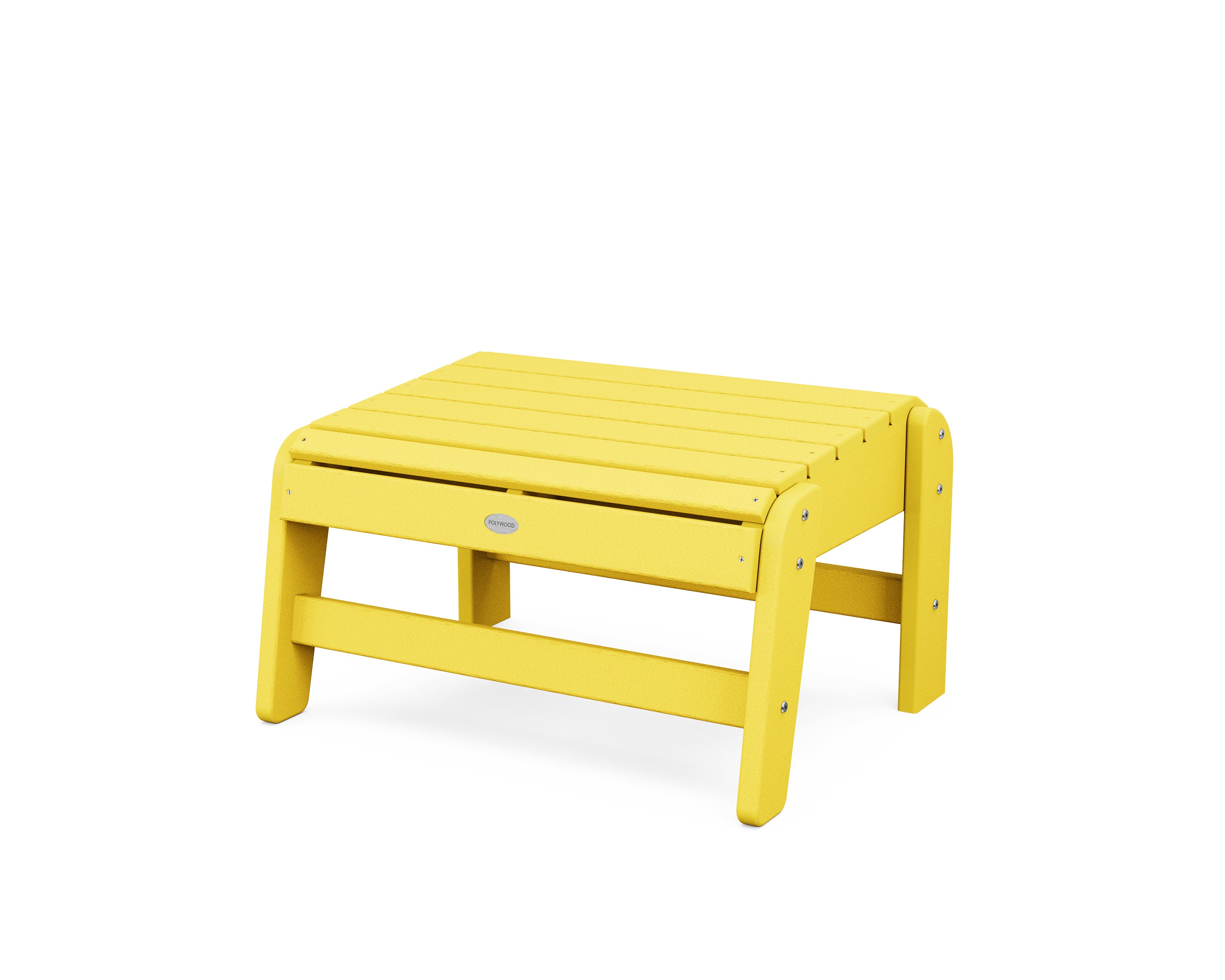 POLYWOOD Grand Adirondack Ottoman in Lemon