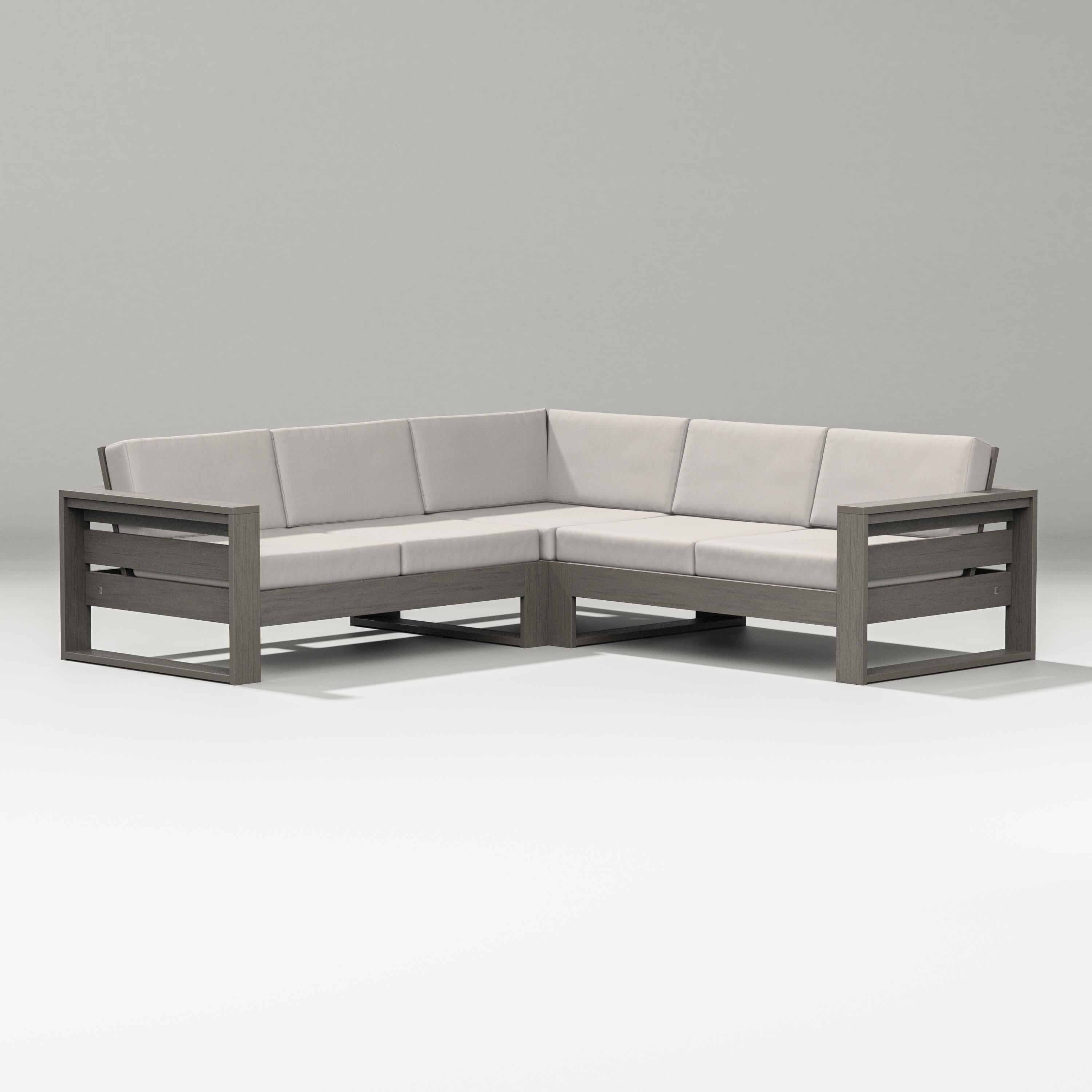 PW Designer Series Latitude Corner Sectional in Driftwood / Cast Ash