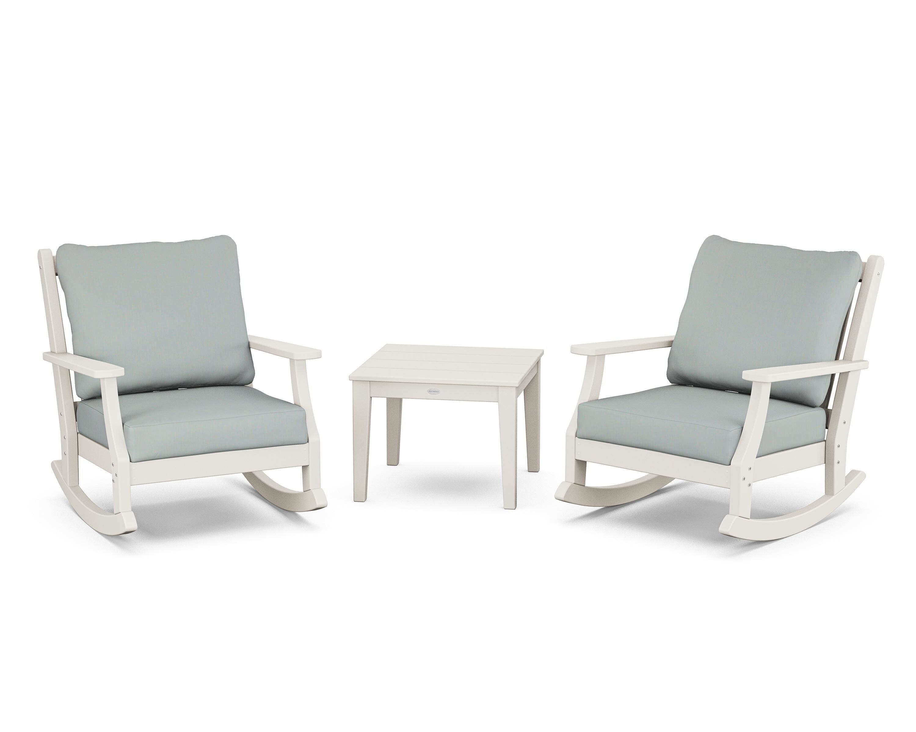 Country Living Wovendale 3-Piece Deep Seating Rocker Set in Sand / Spa