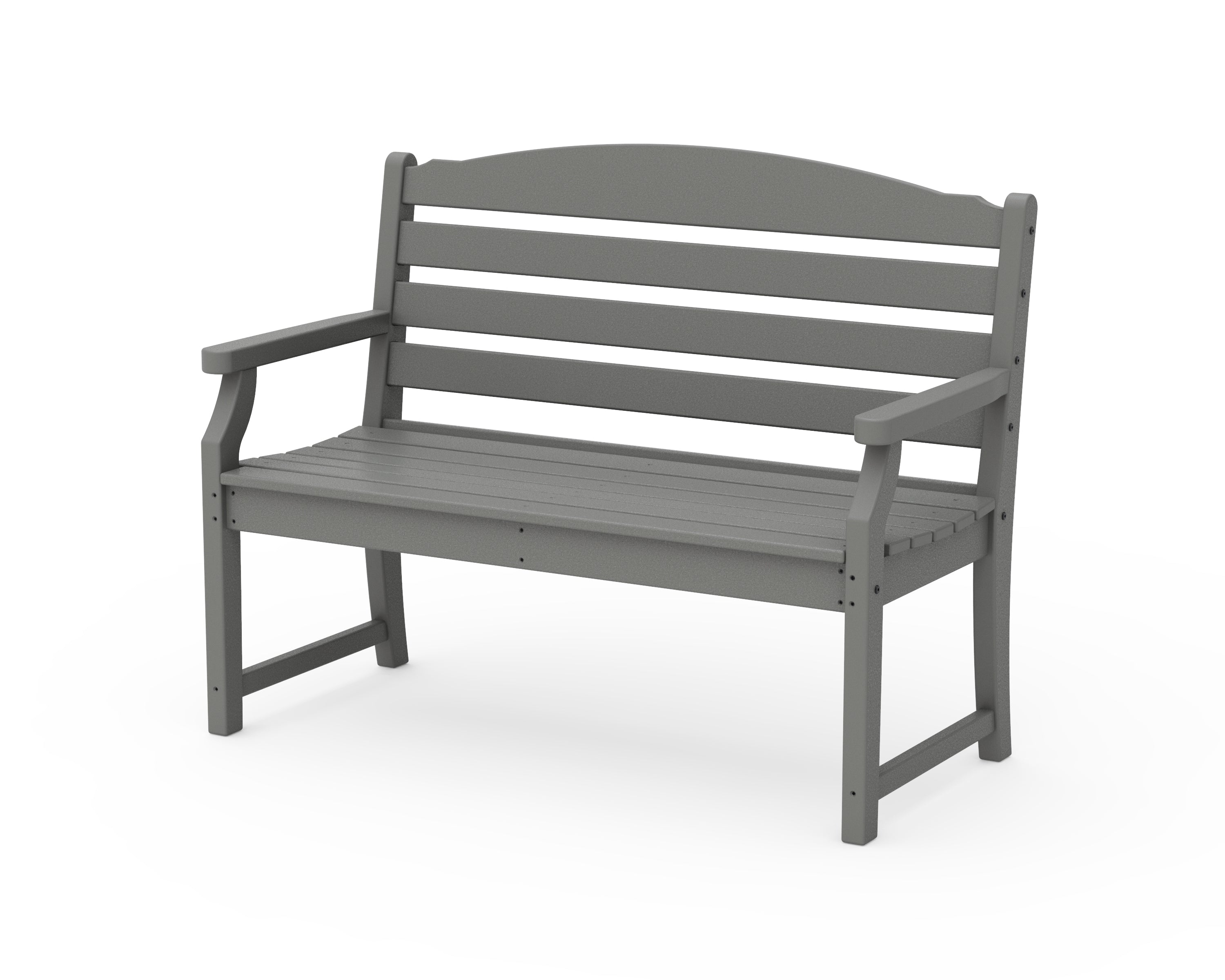 POLYWOOD Savannah 48” Bench in Slate Grey