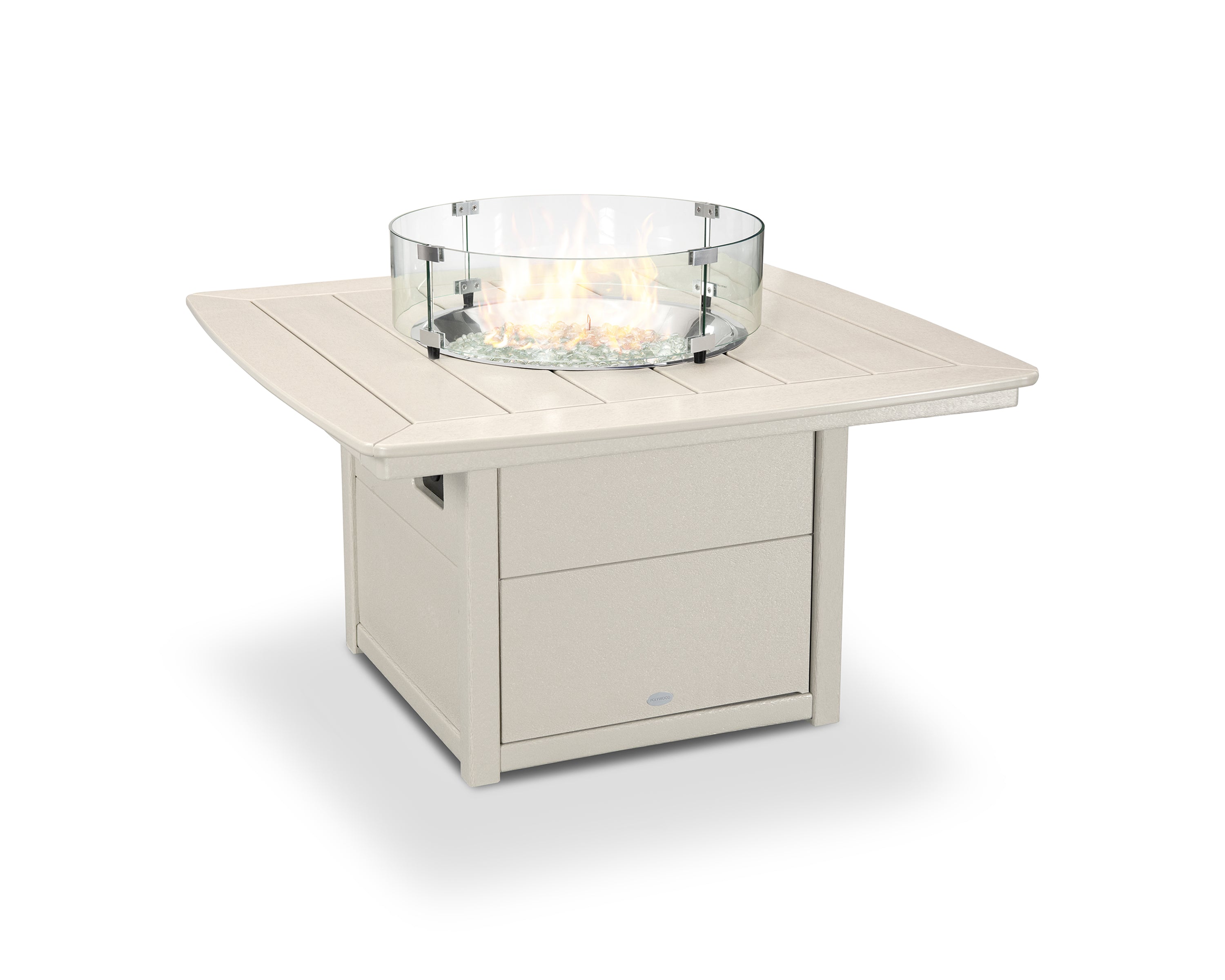 POLYWOOD® Nautical 42" Fire Pit Table in Sand