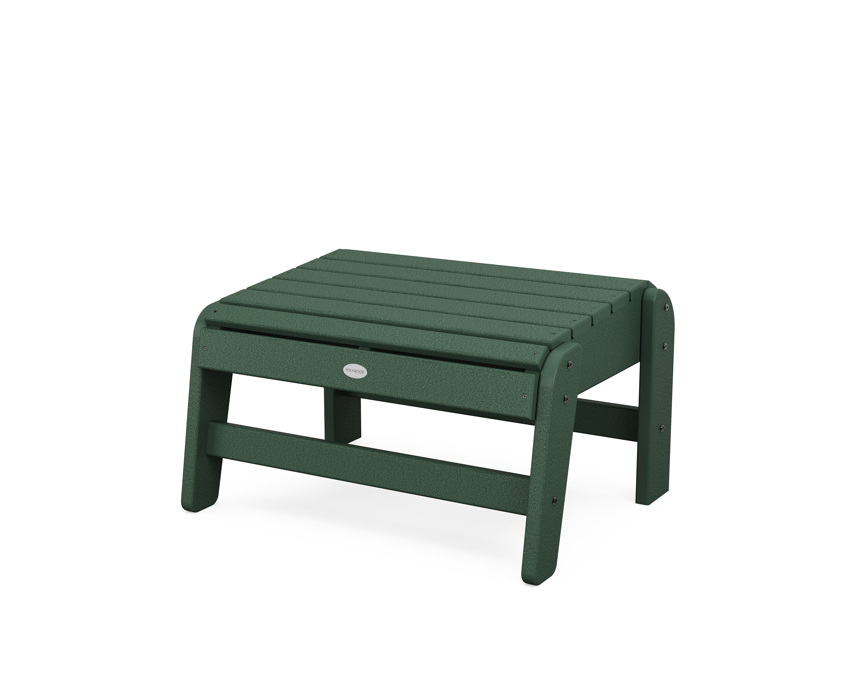 POLYWOOD Grand Adirondack Ottoman in Green