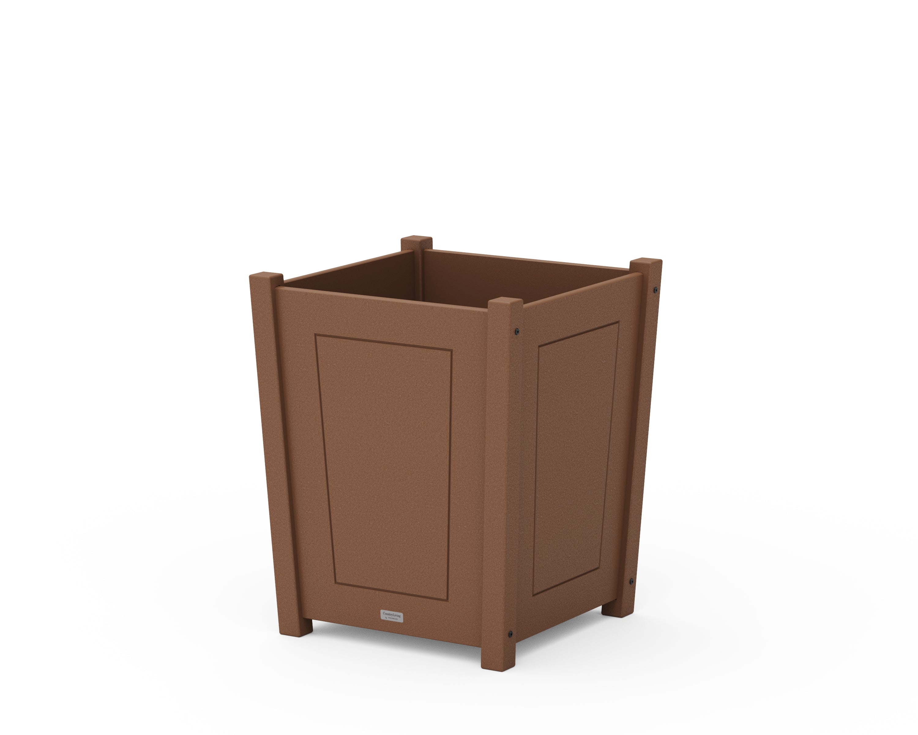 Country Living Country Living Large Tapered Square Short Planter Box in Teak