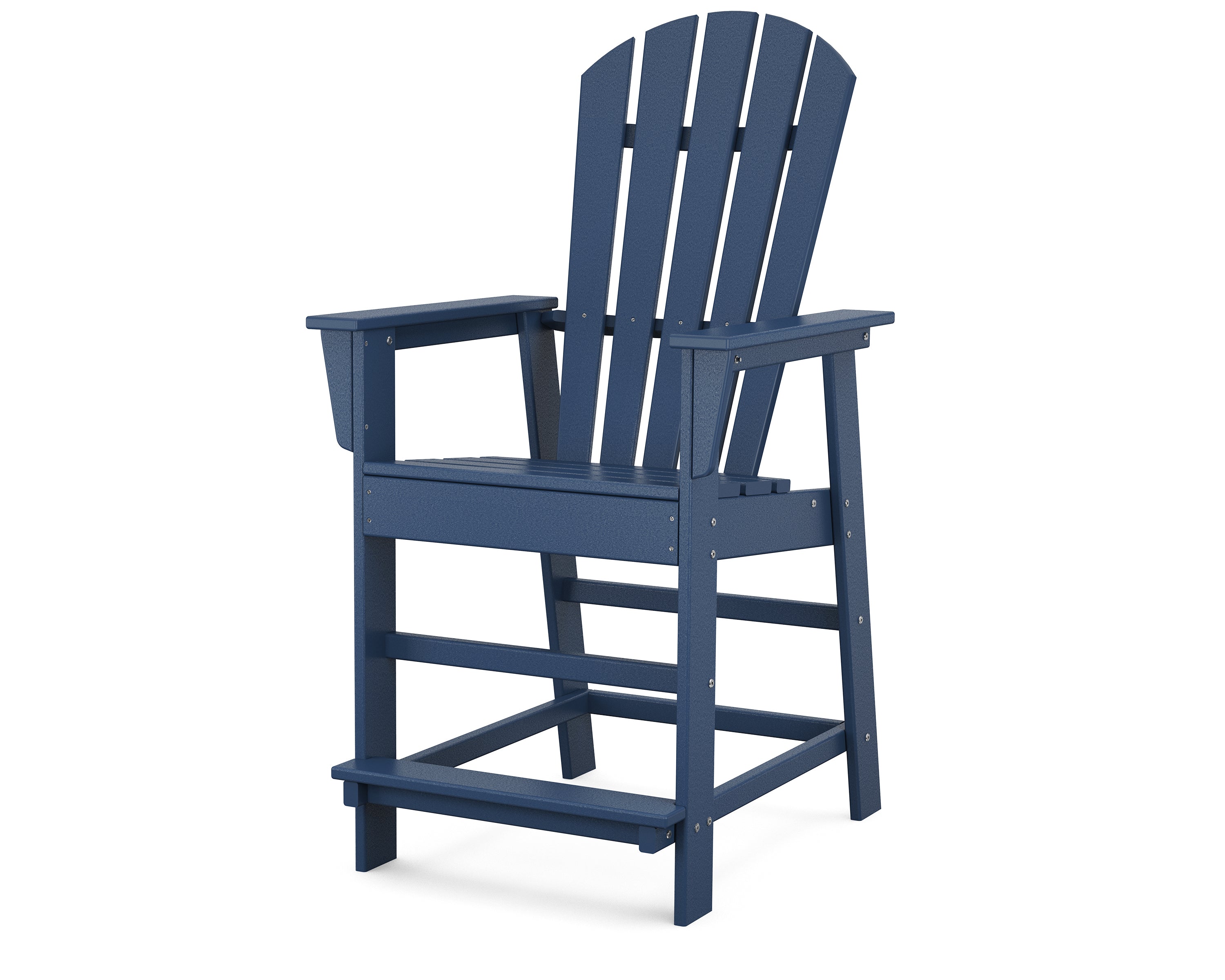 POLYWOOD South Beach Counter Chair in Navy