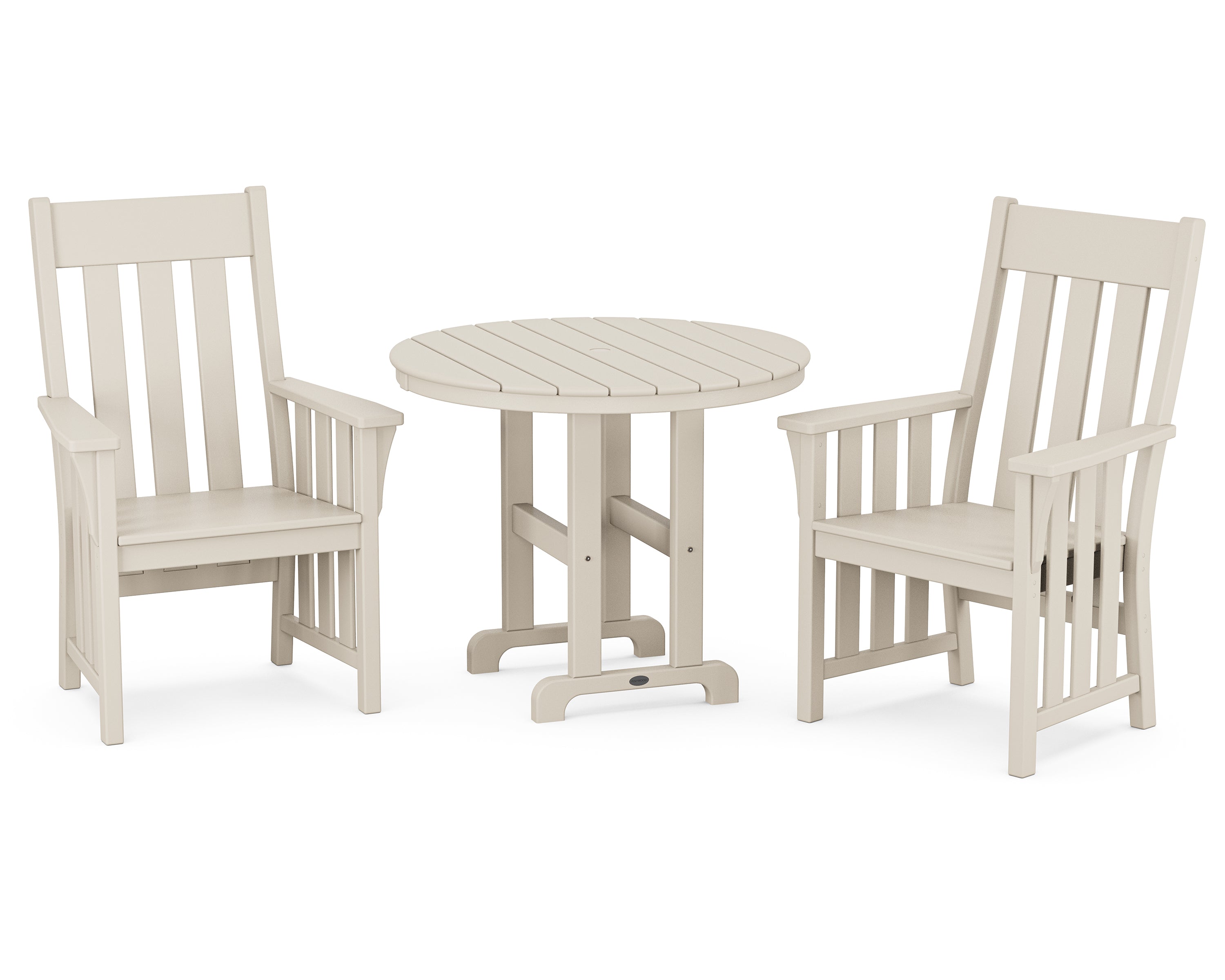 Martha Stewart by POLYWOOD® Acadia 3-Piece Farmhouse Dining Set in Sand
