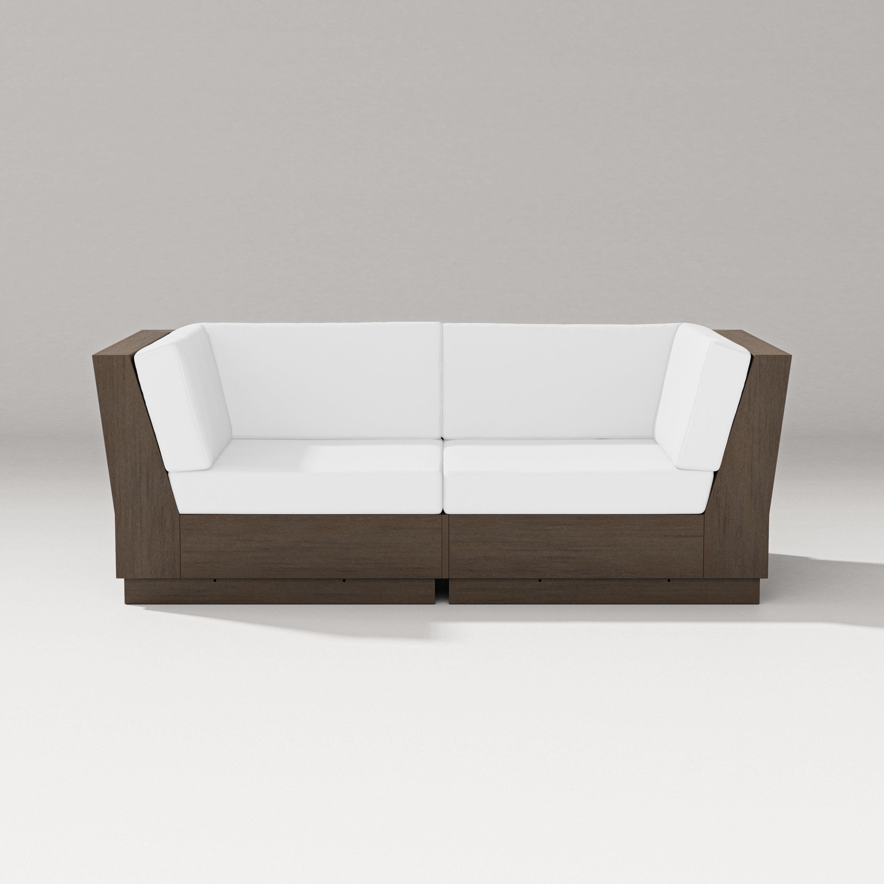 PW Designer Series Elevate Loveseat Sectional in Kona / Natural