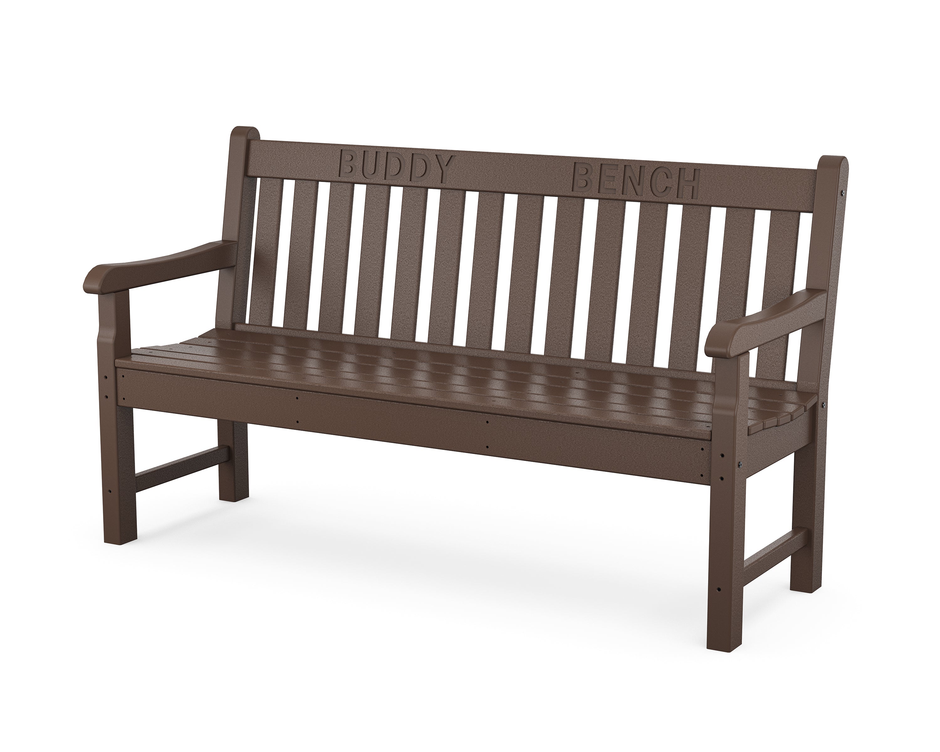 POLYWOOD® 60” Buddy Bench in Mahogany