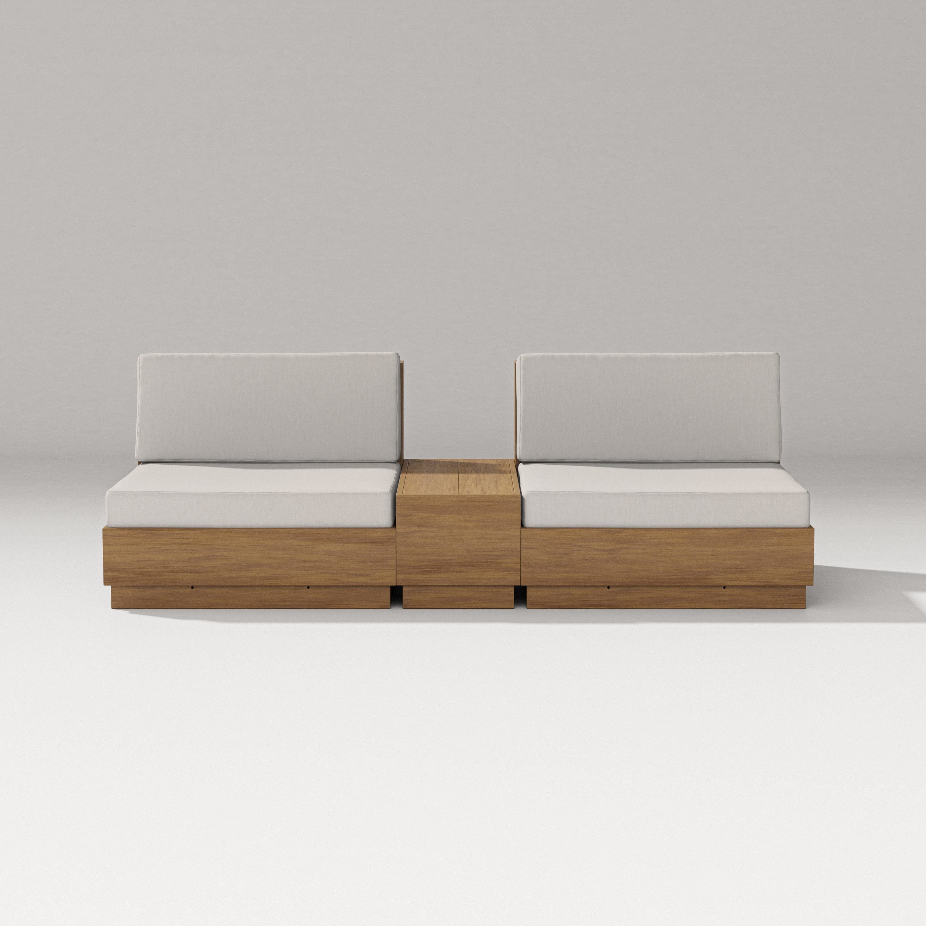 PW Designer Series Elevate Lounge Chair Set in Natural / Cast Ash