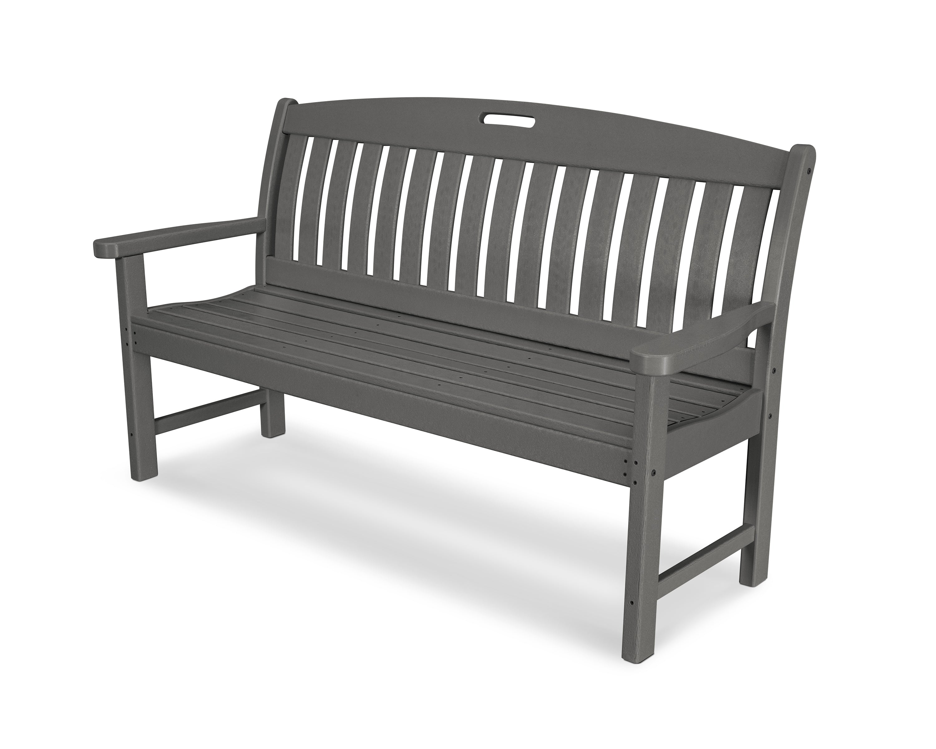 POLYWOOD Nautical 60" Bench in Slate Grey