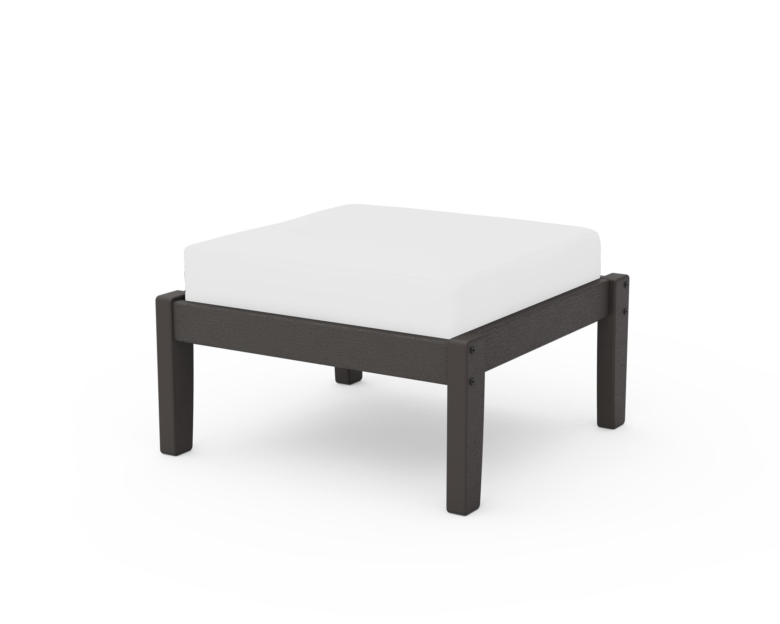 Unbranded Deep Seating Ottoman in Vintage Coffee / Natural