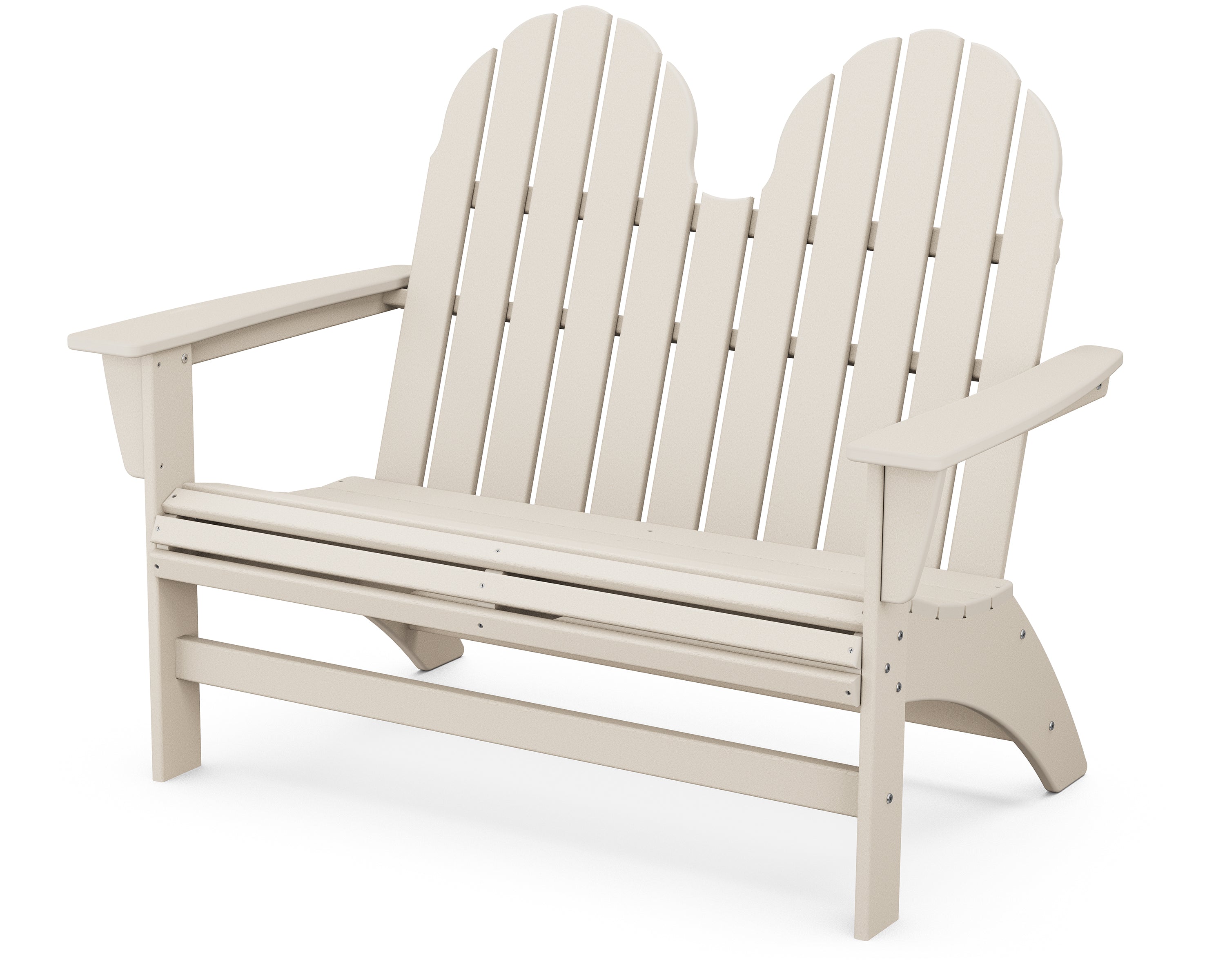 POLYWOOD Vineyard 48" Adirondack Bench in Sand