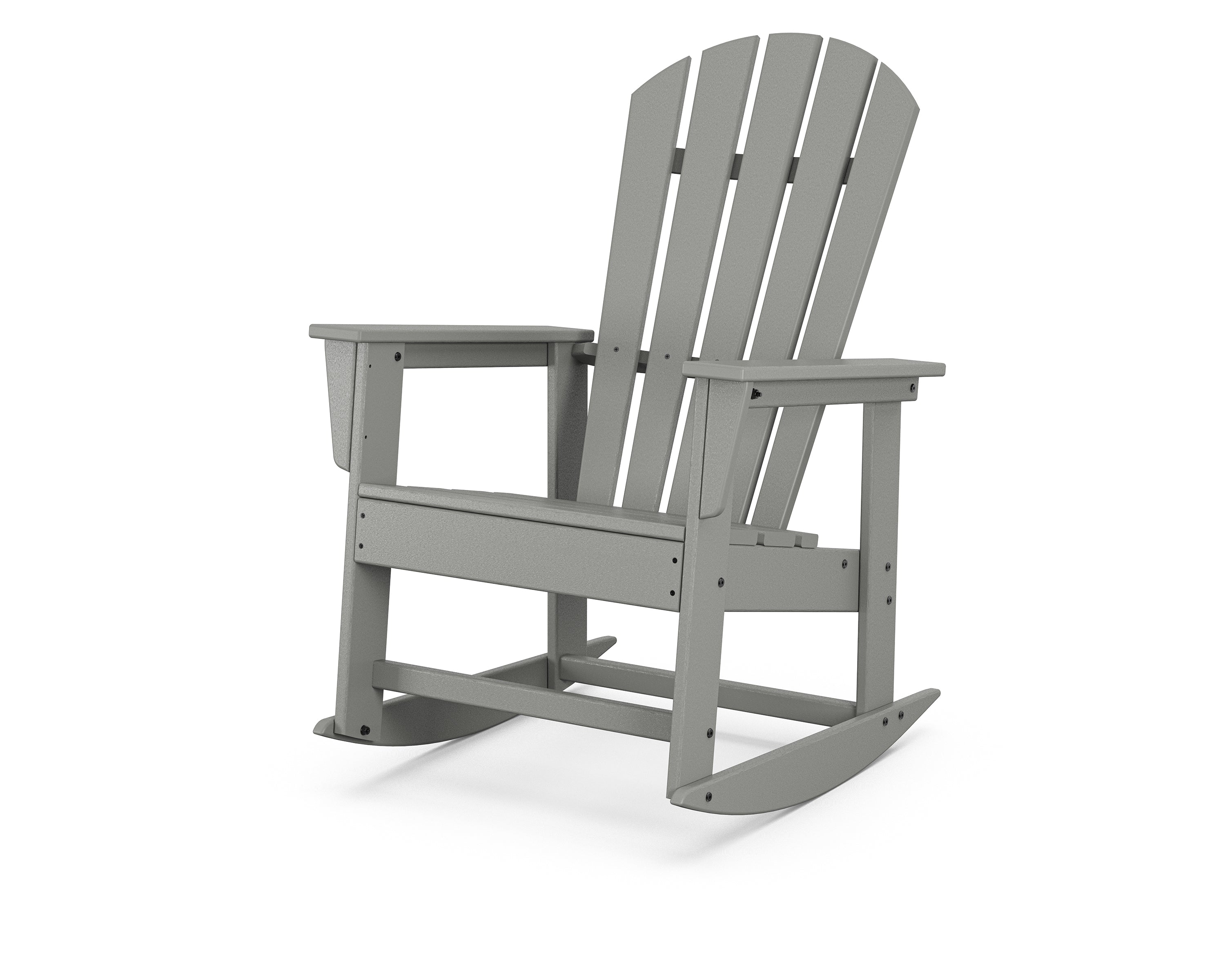 POLYWOOD South Beach Rocking Chair in Slate Grey