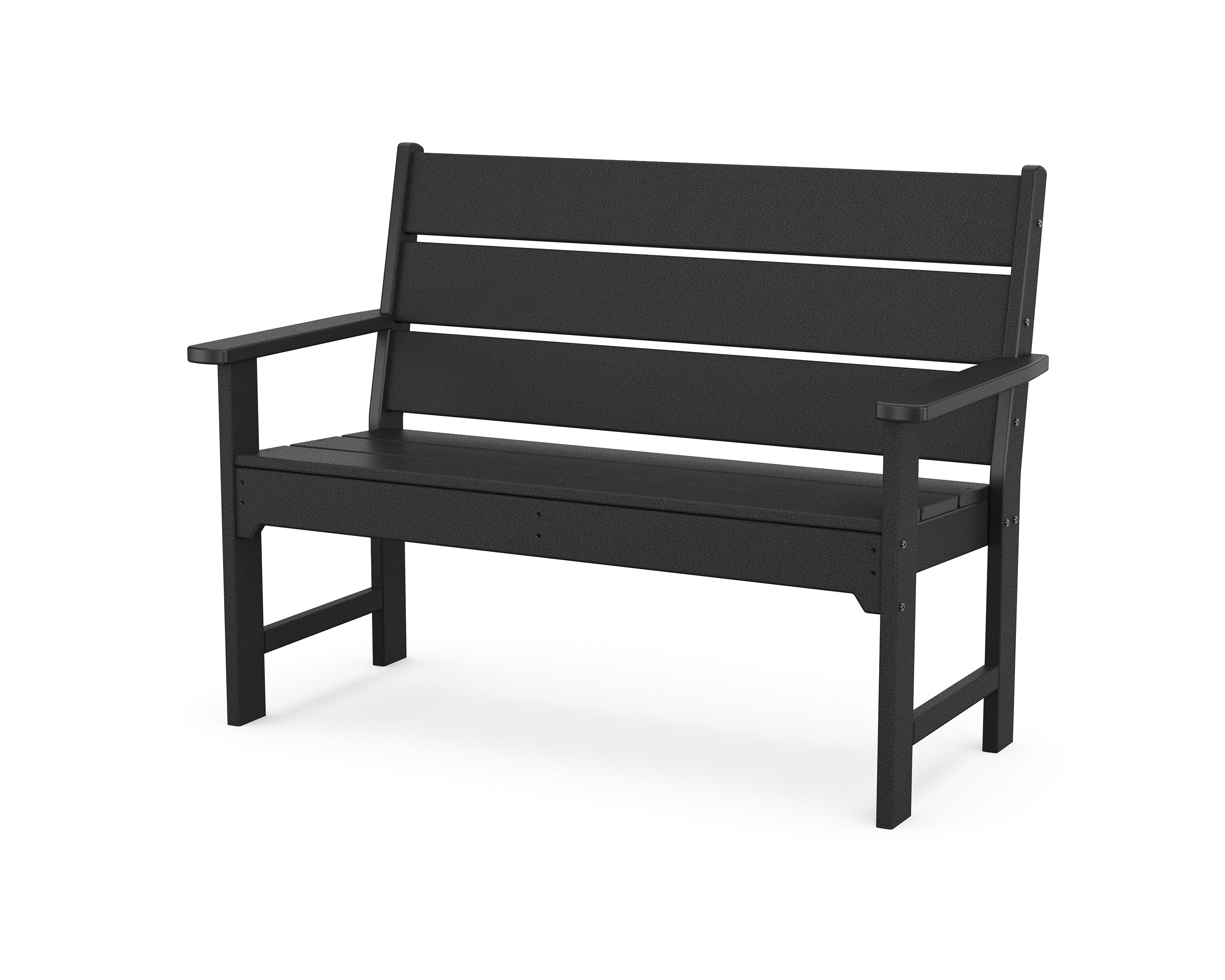POLYWOOD Lakeside 48" Bench in Black