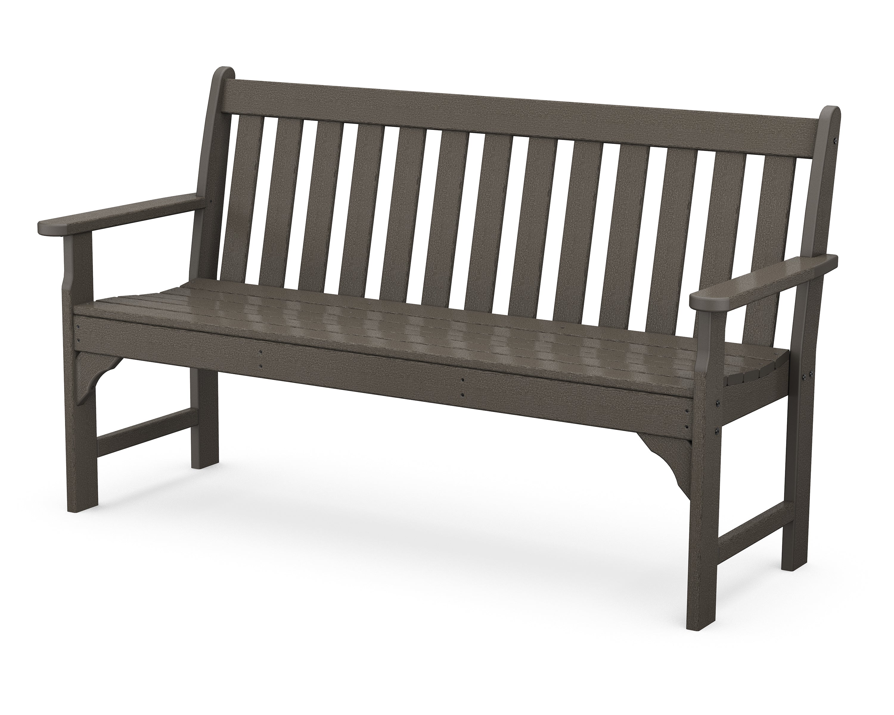 POLYWOOD® Vineyard 60" Bench in Vintage Coffee