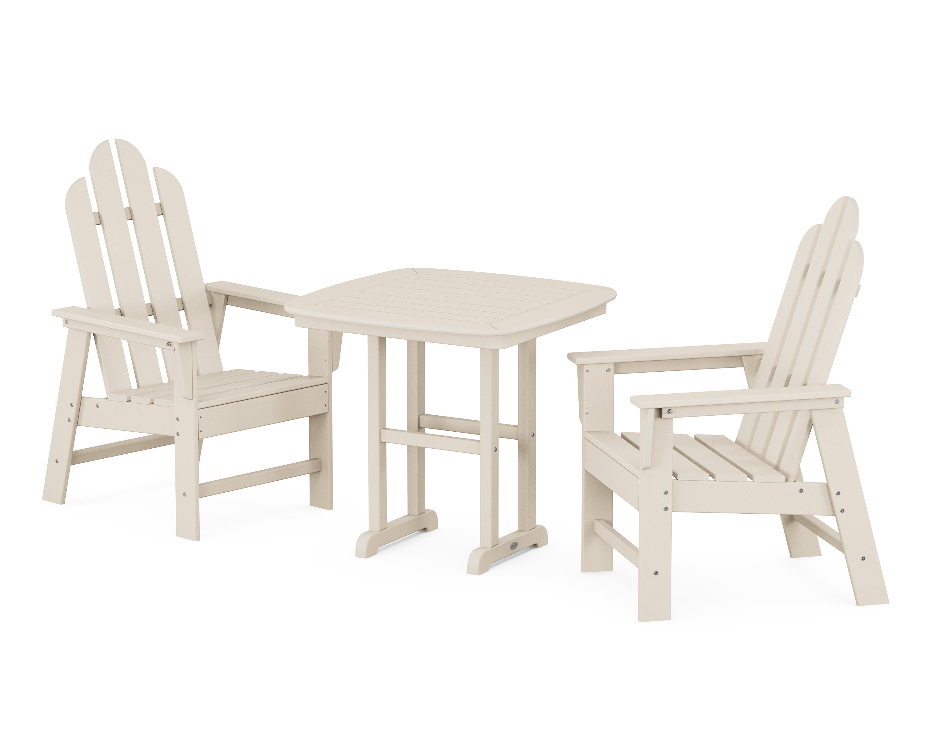 POLYWOOD® Long Island 3-Piece Dining Set in Sand