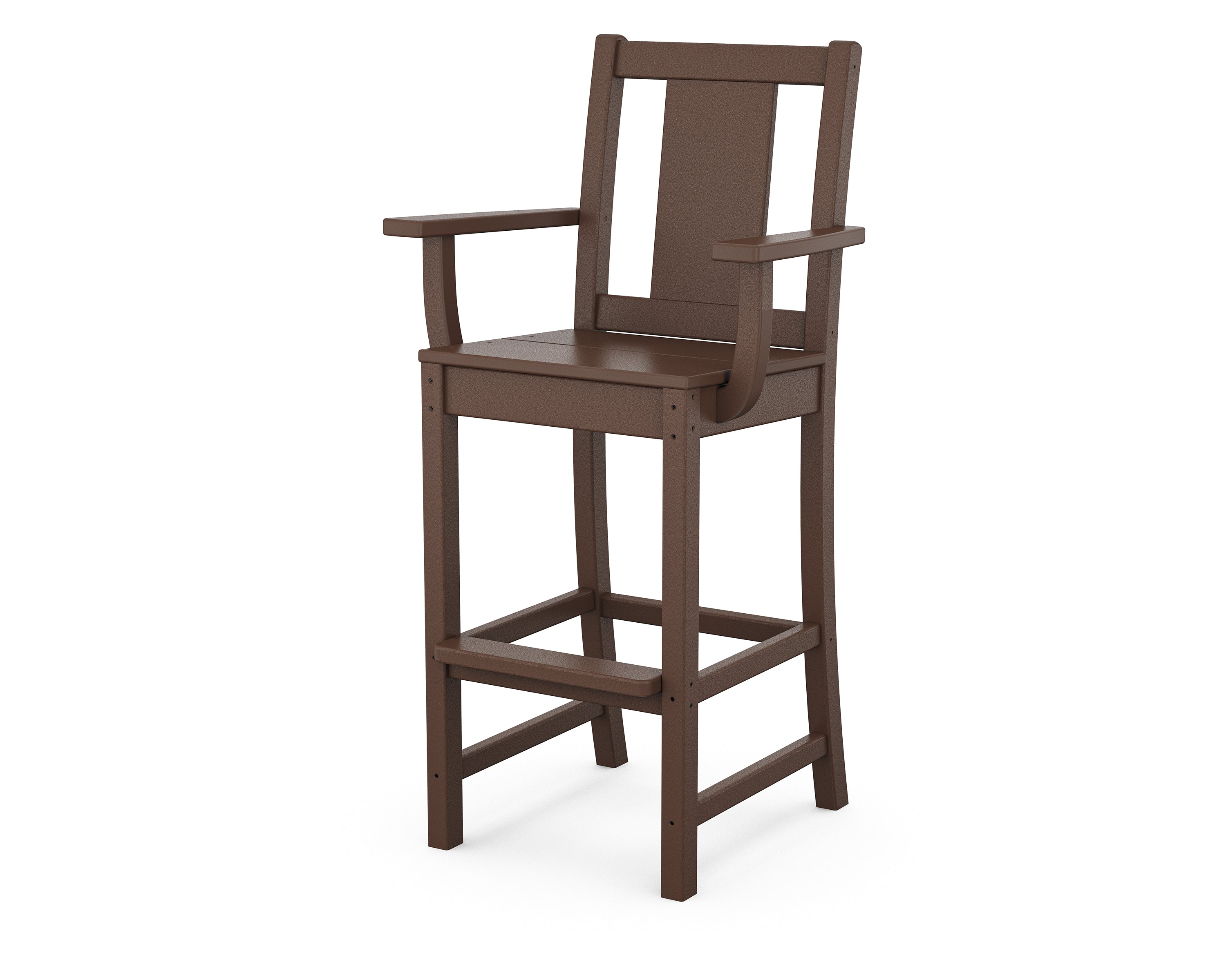 POLYWOOD Prairie Bar Arm Chair in Mahogany