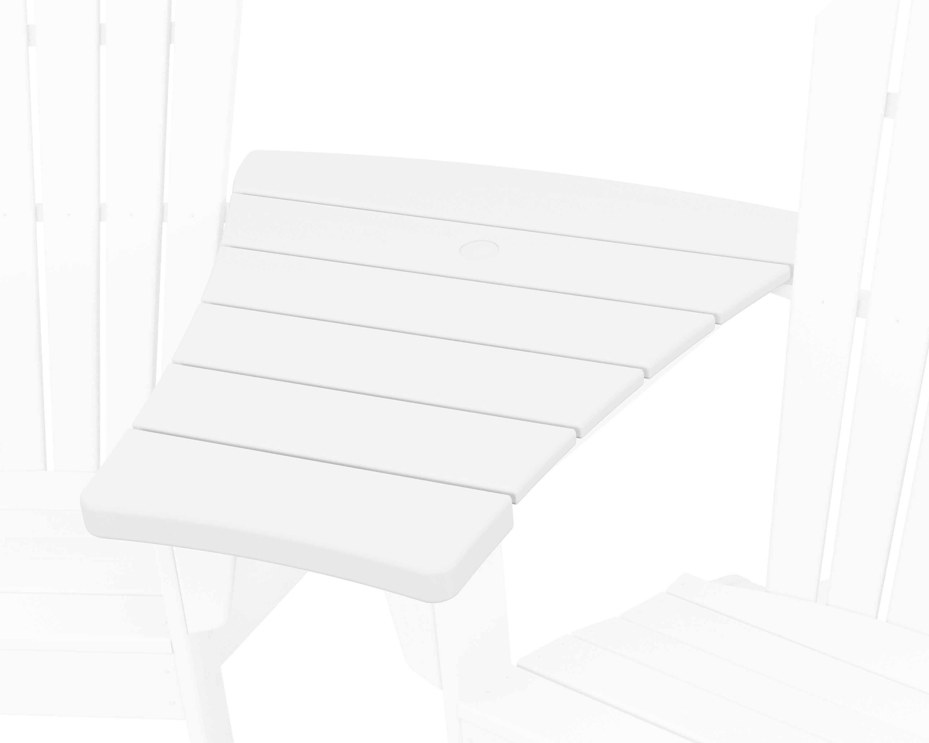 POLYWOOD Angled Adirondack Connecting Table in White