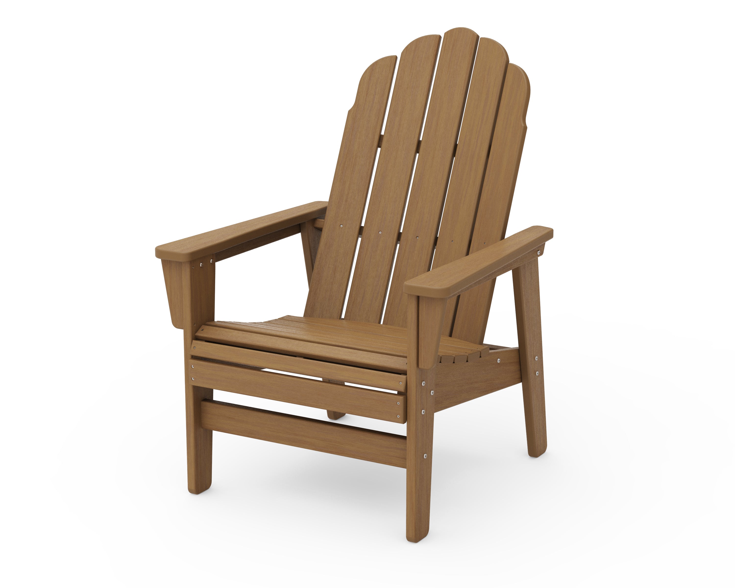 POLYWOOD Vineyard Grand Upright Adirondack Chair in Natural