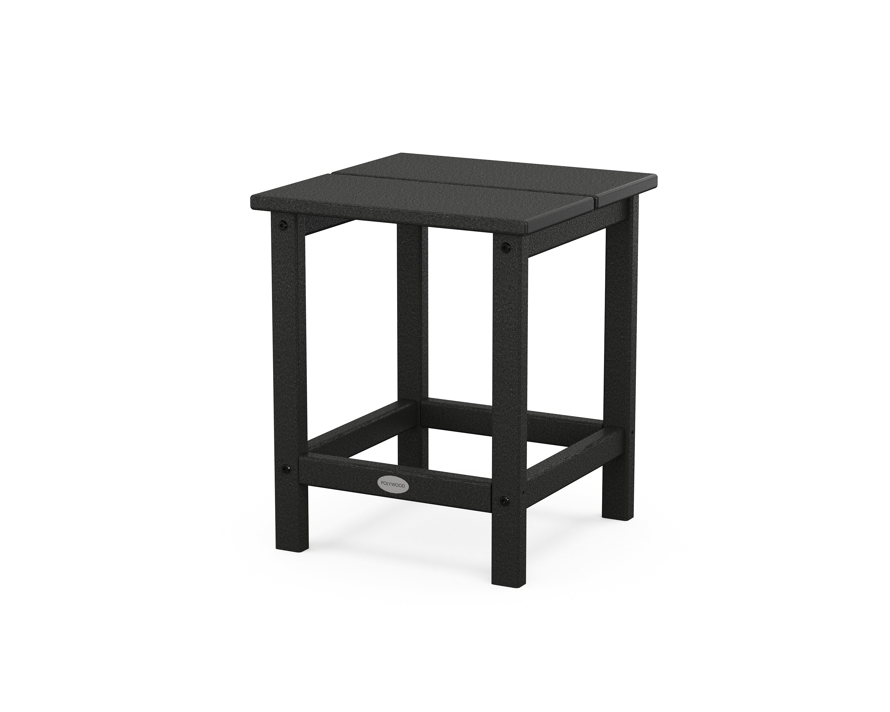 POLYWOOD Studio Square Side Table in Black
