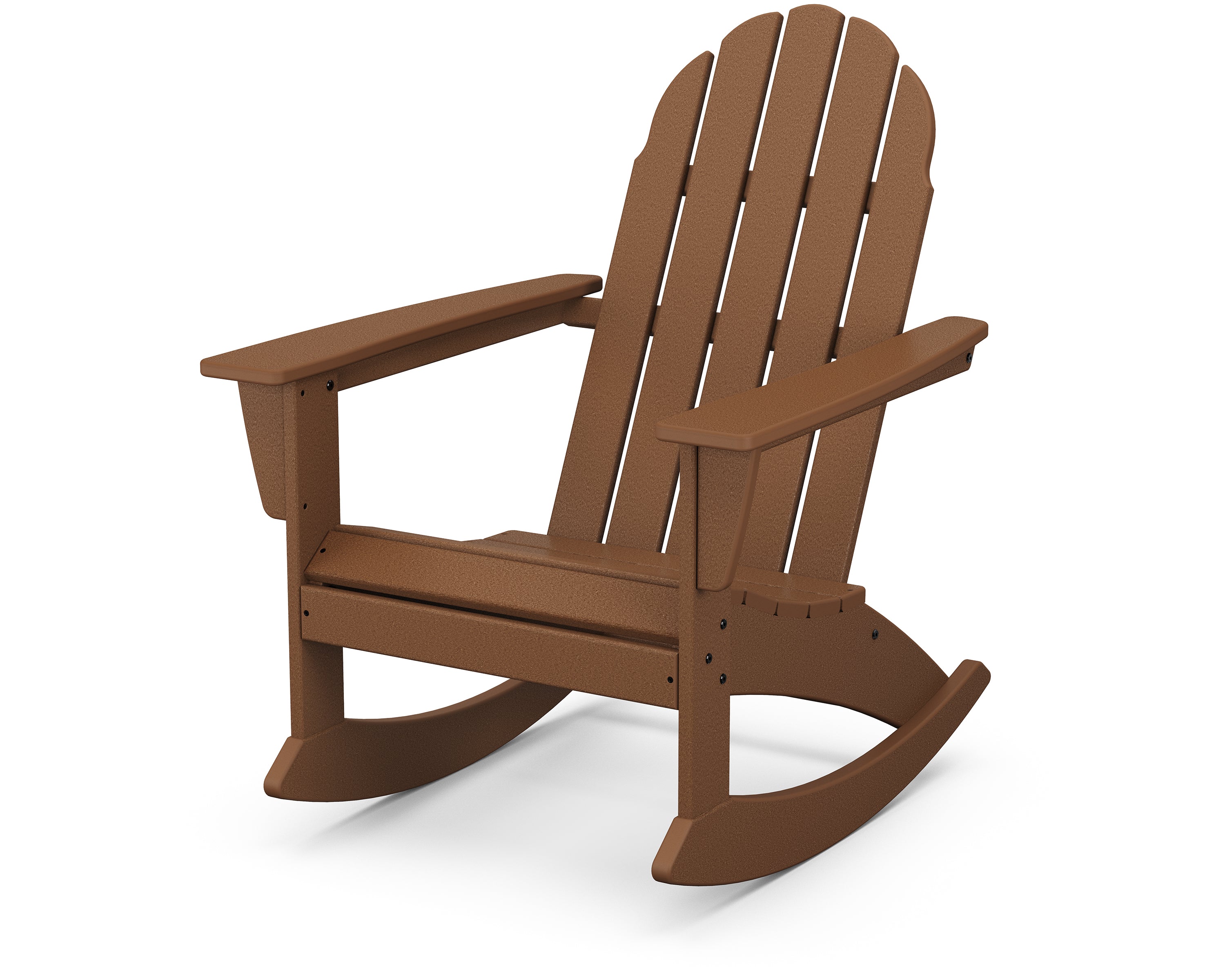 POLYWOOD Vineyard Adirondack Rocking Chair in Teak