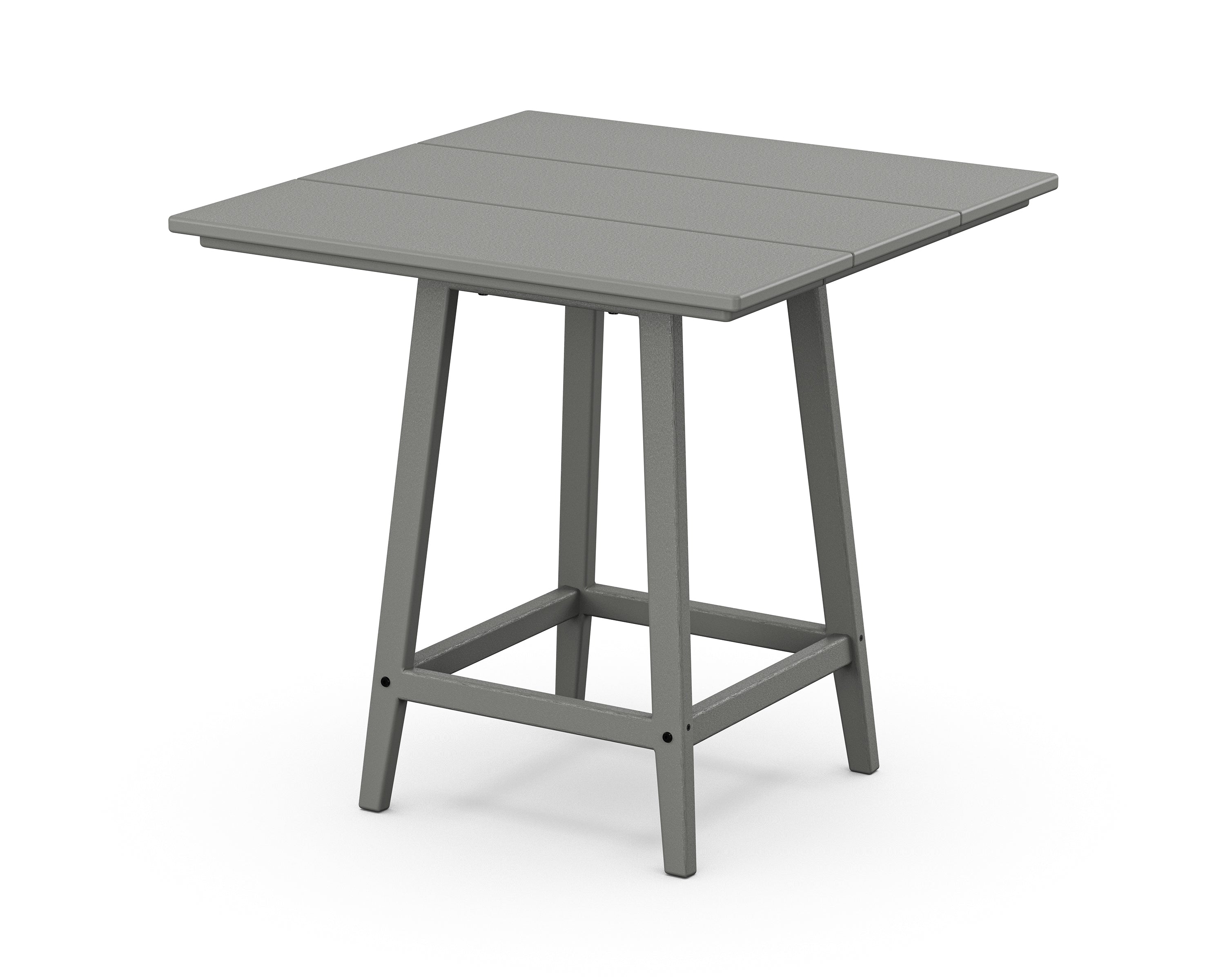 POLYWOOD Studio 30" Square Bistro Table in Slate Grey