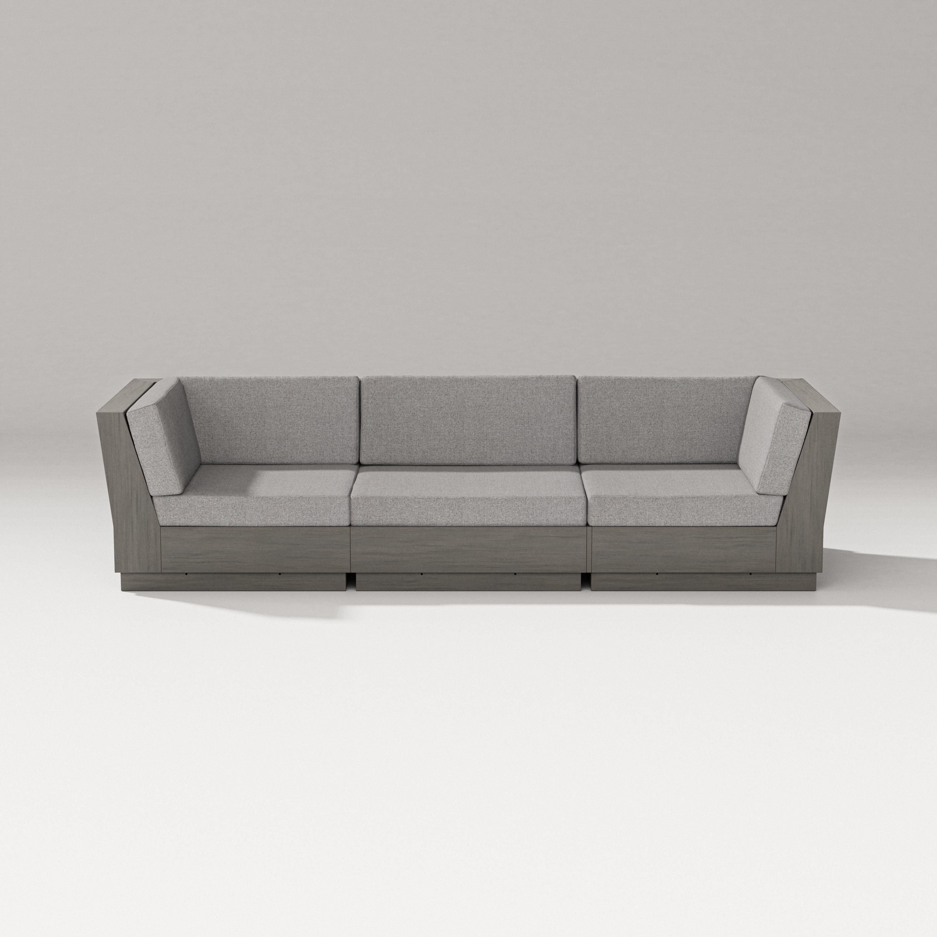 PW Designer Series Elevate Sofa Sectional in Driftwood / Grey Mist