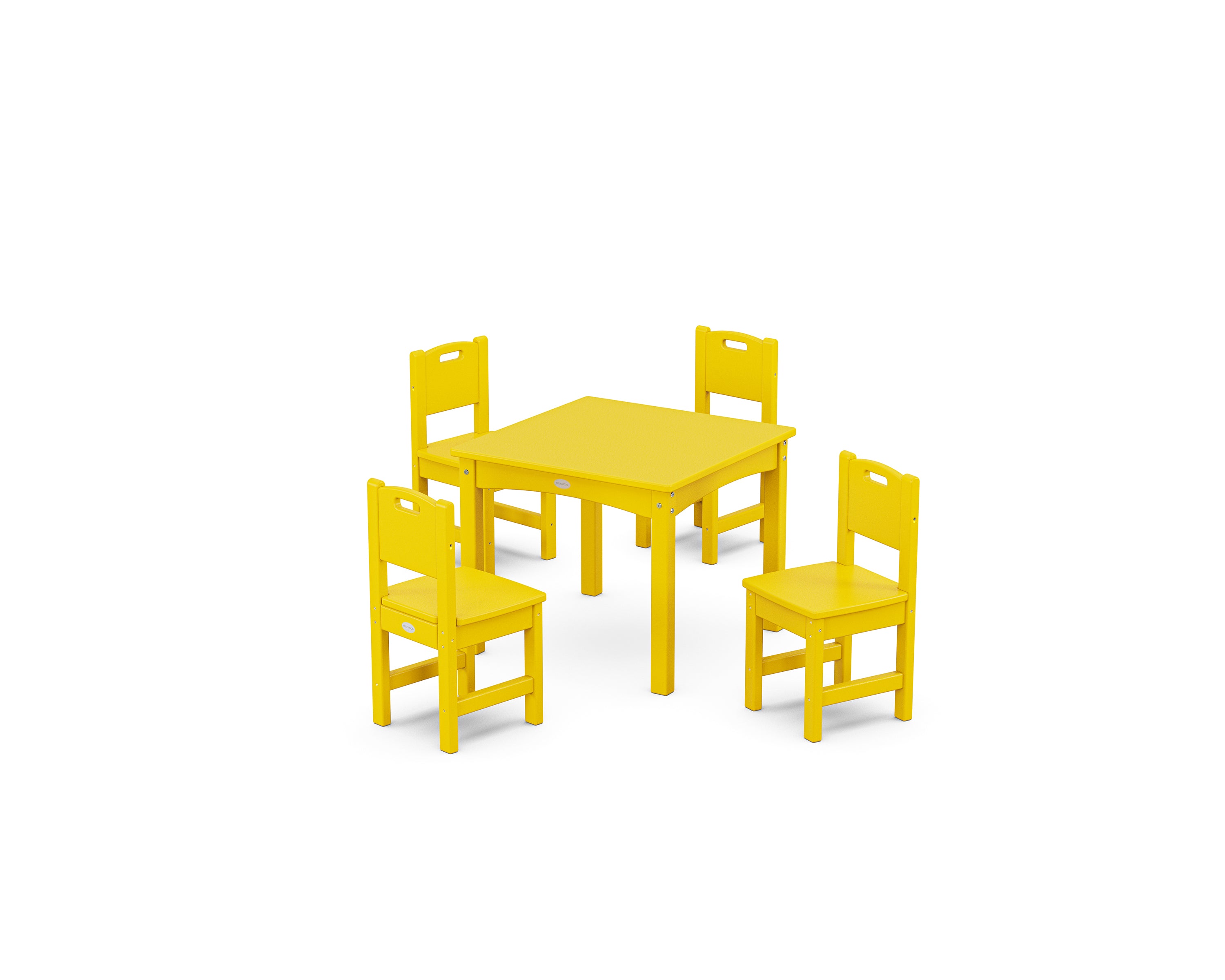POLYWOOD Toddler 5-Piece Dining Set in Lemon
