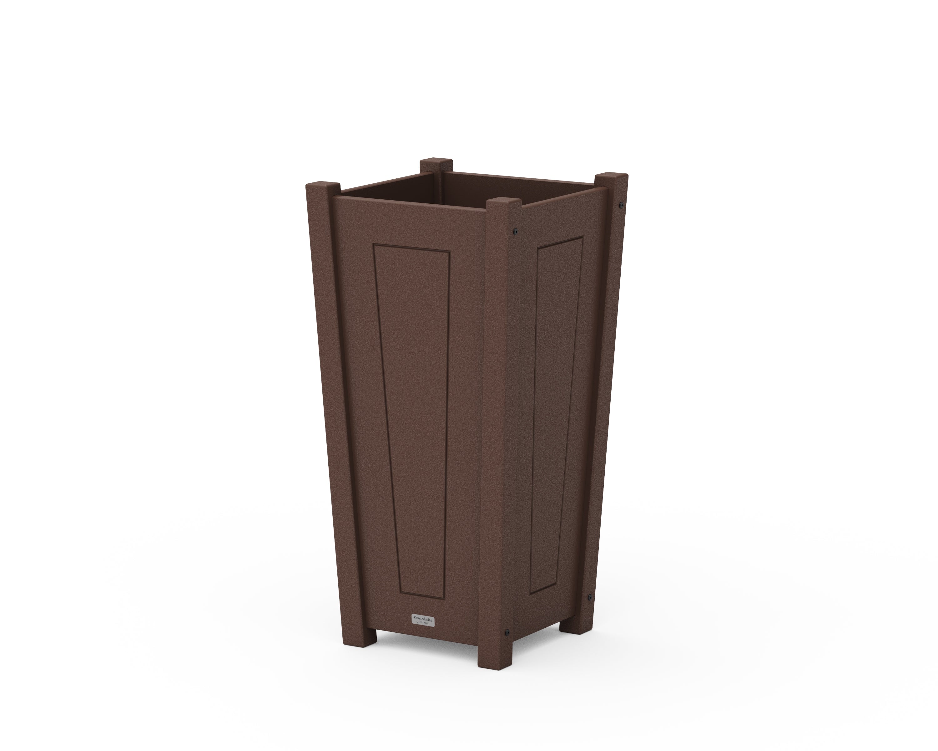 Country Living Country Living Tapered Square Planter Box in Mahogany