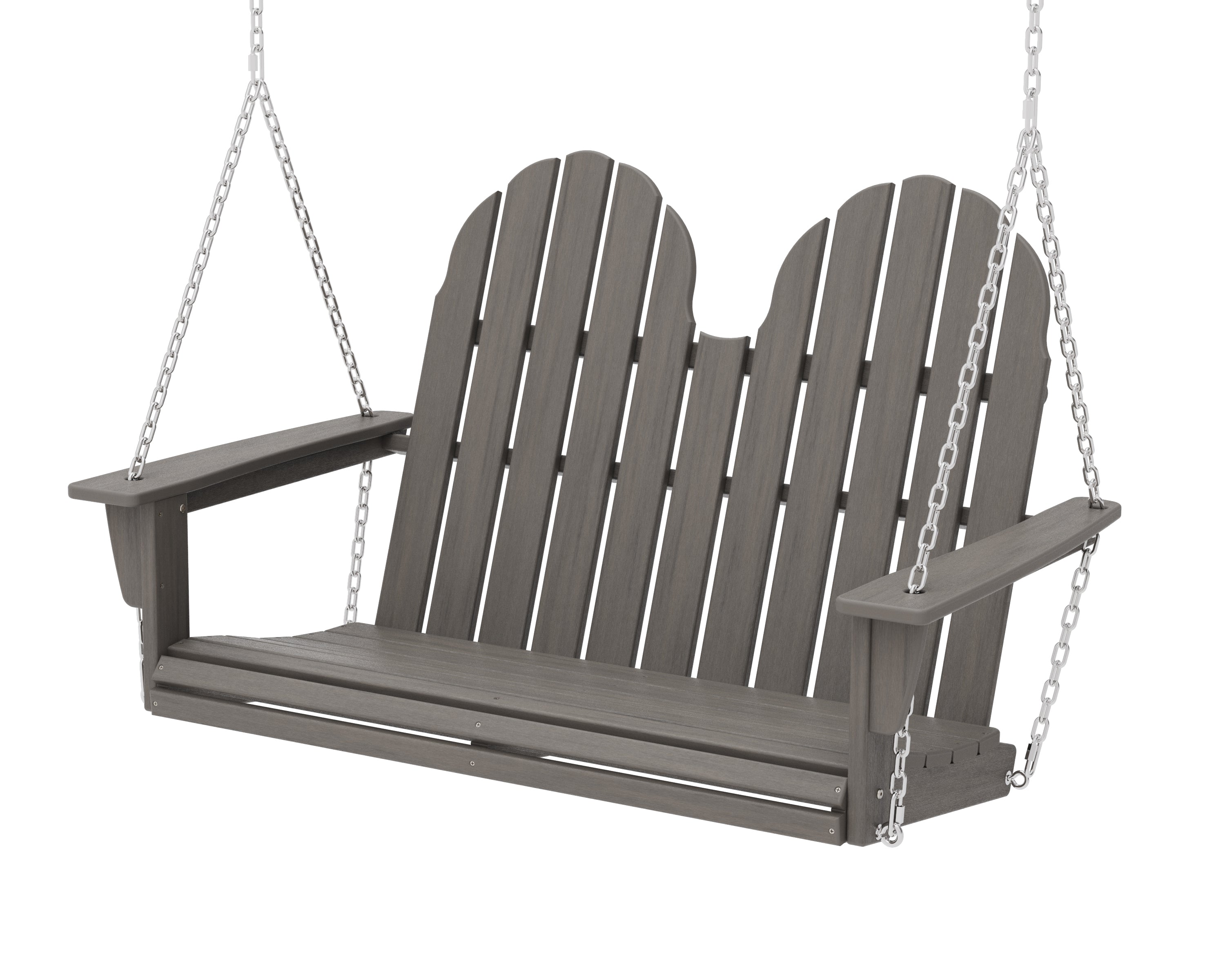 POLYWOOD Vineyard Adirondack 48" Swing in Driftwood