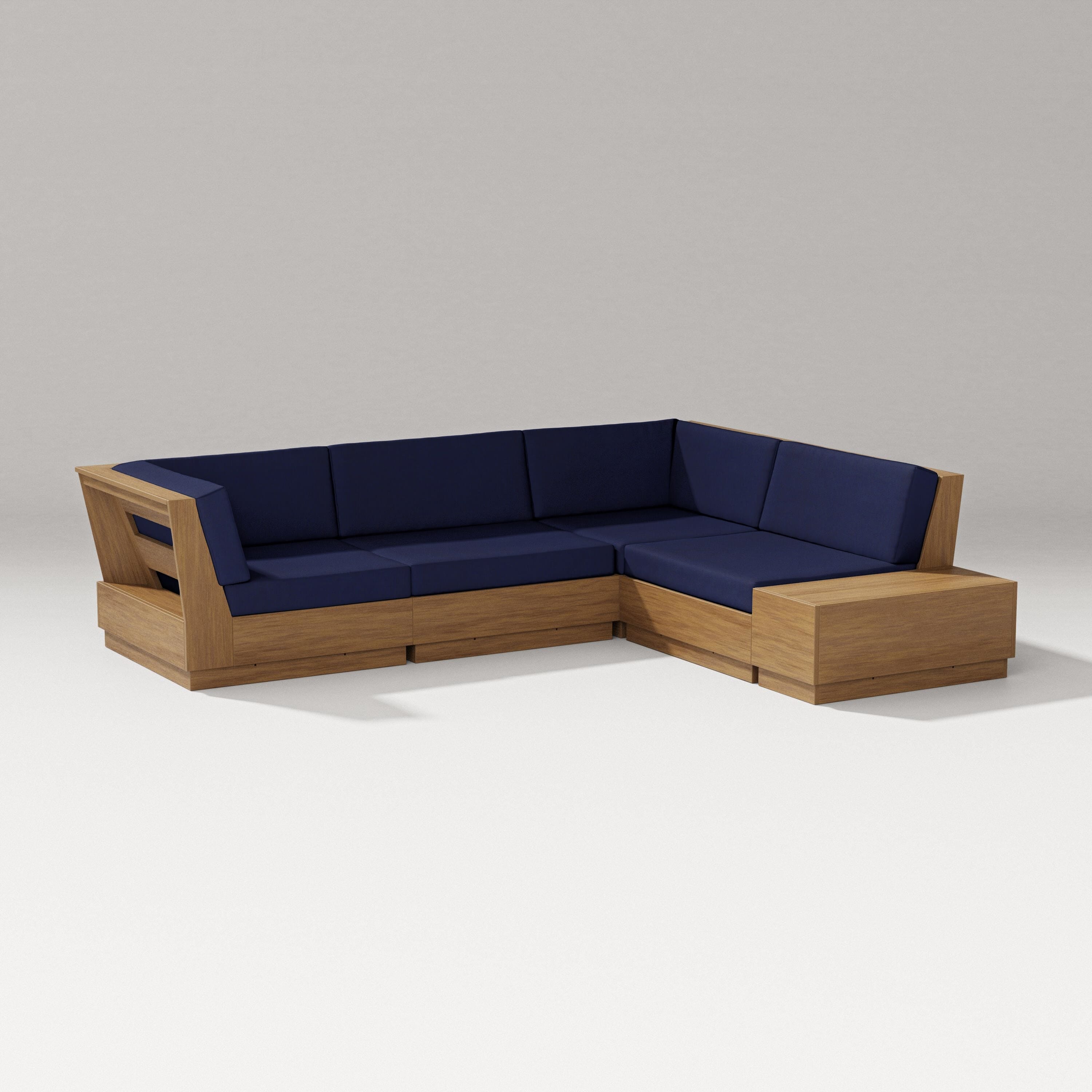 PW Designer Series Elevate Corner Sectional in Natural / Navy