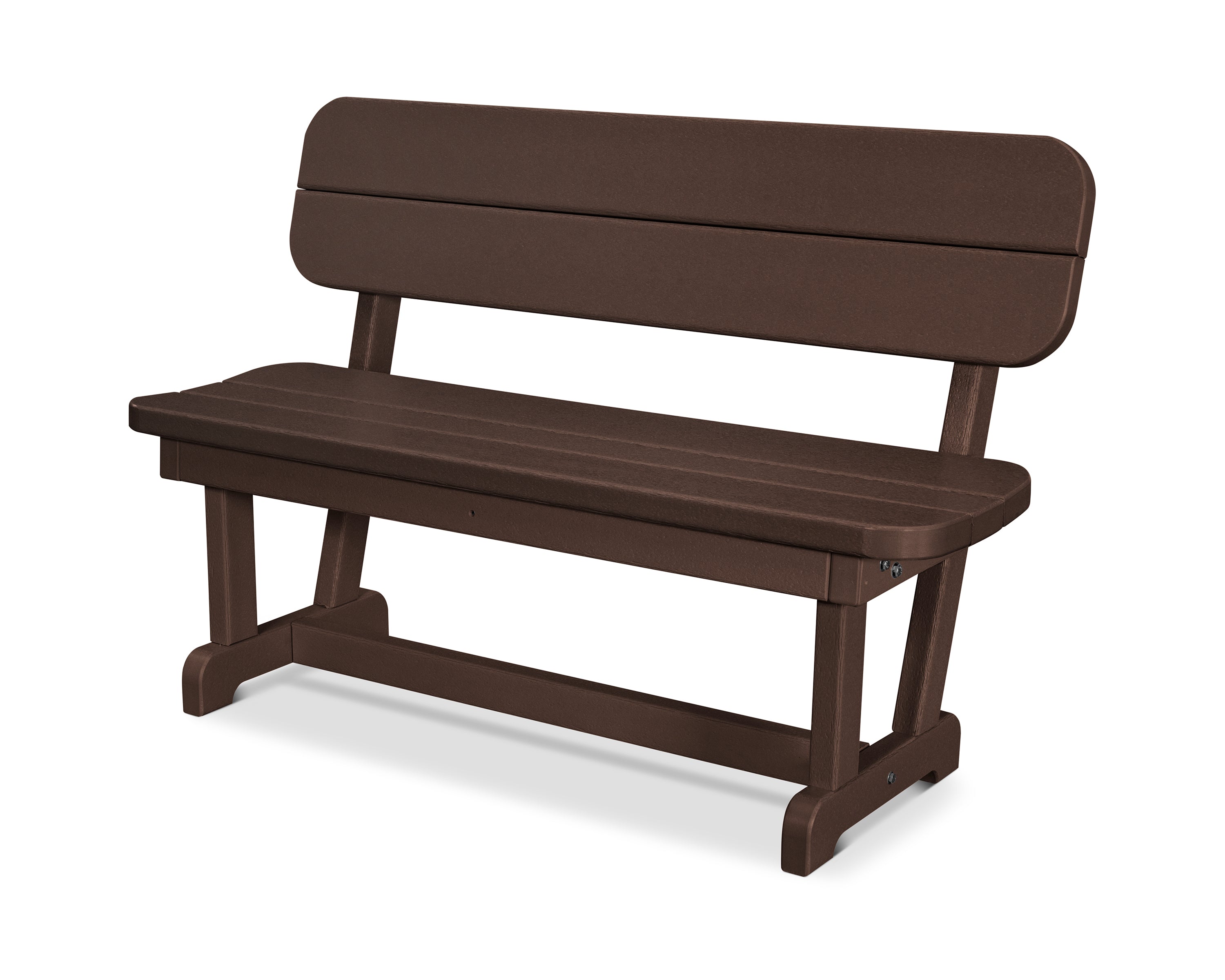 POLYWOOD Park 48" Bench in Mahogany