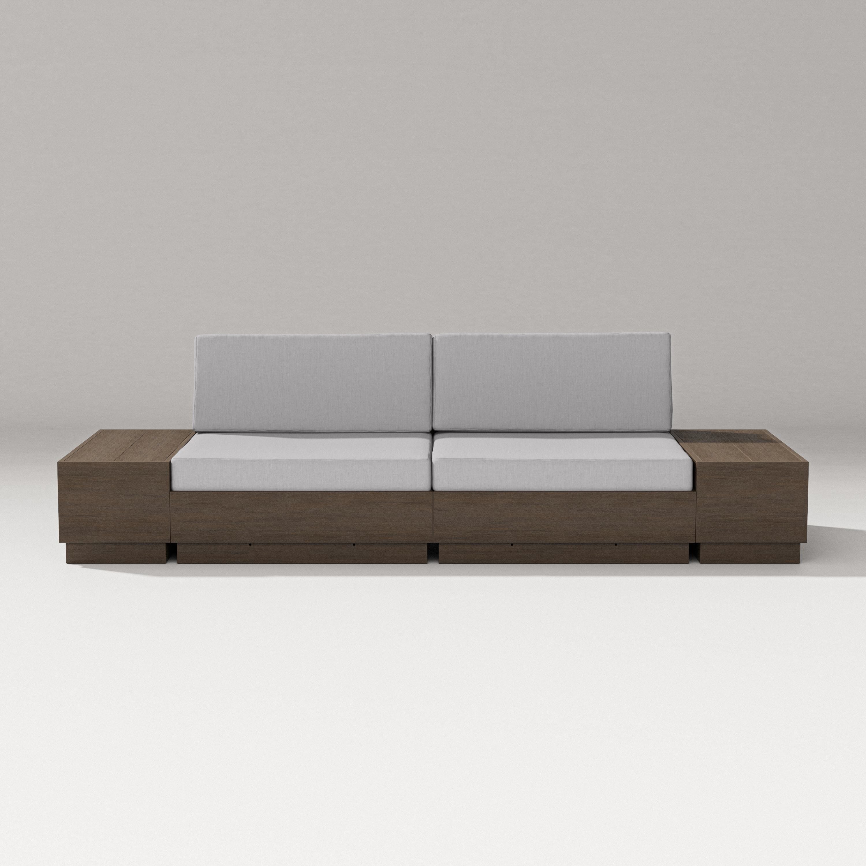 PW Designer Series Elevate 4-Piece Loveseat Sectional in Kona / Granite