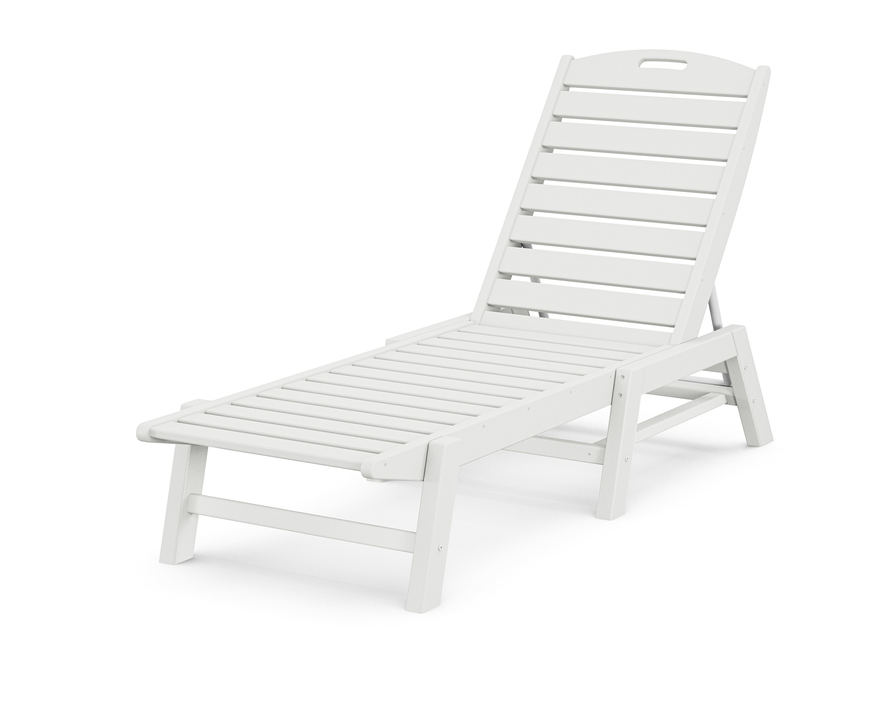 POLYWOOD Nautical Chaise in White