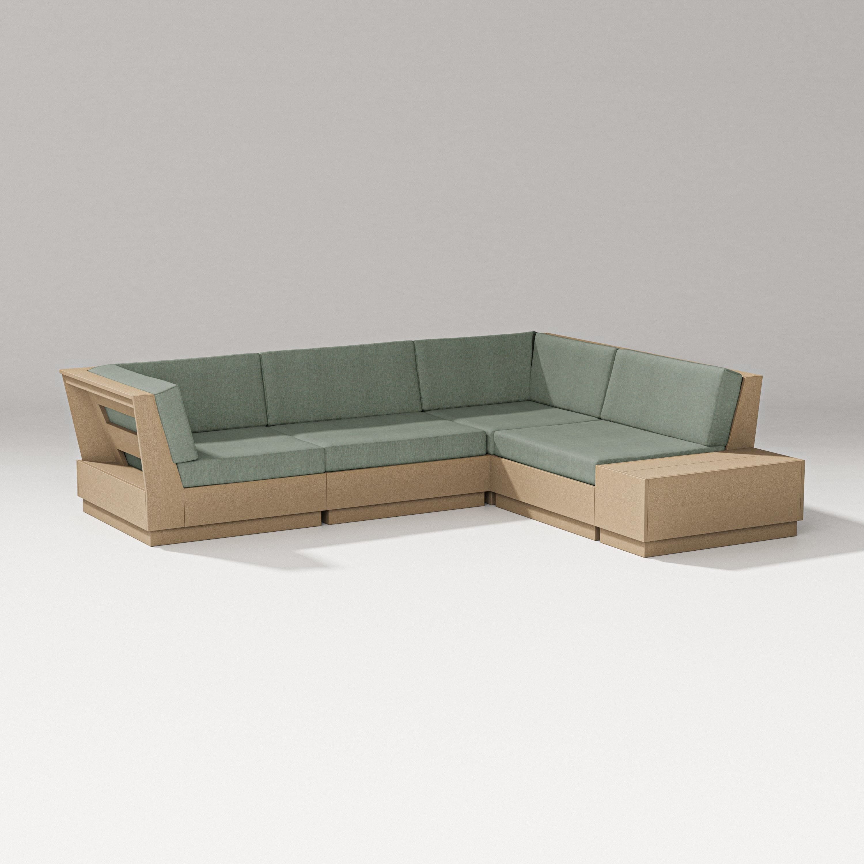 PW Designer Series Elevate Corner Sectional in Vintage Sahara / Cast Sage