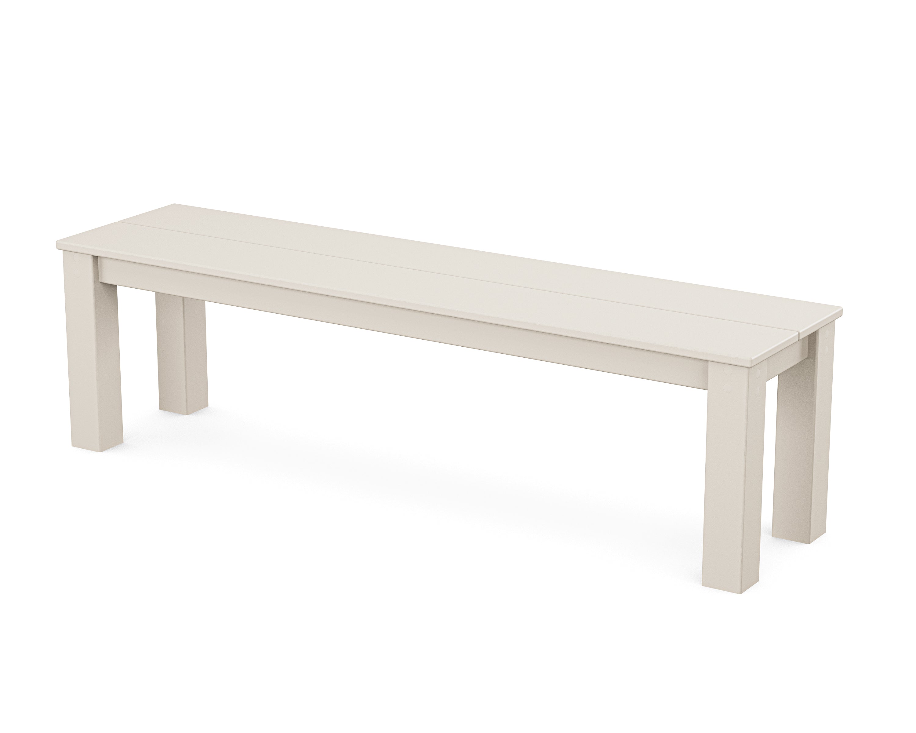 POLYWOOD Parsons 60” Bench in Sand
