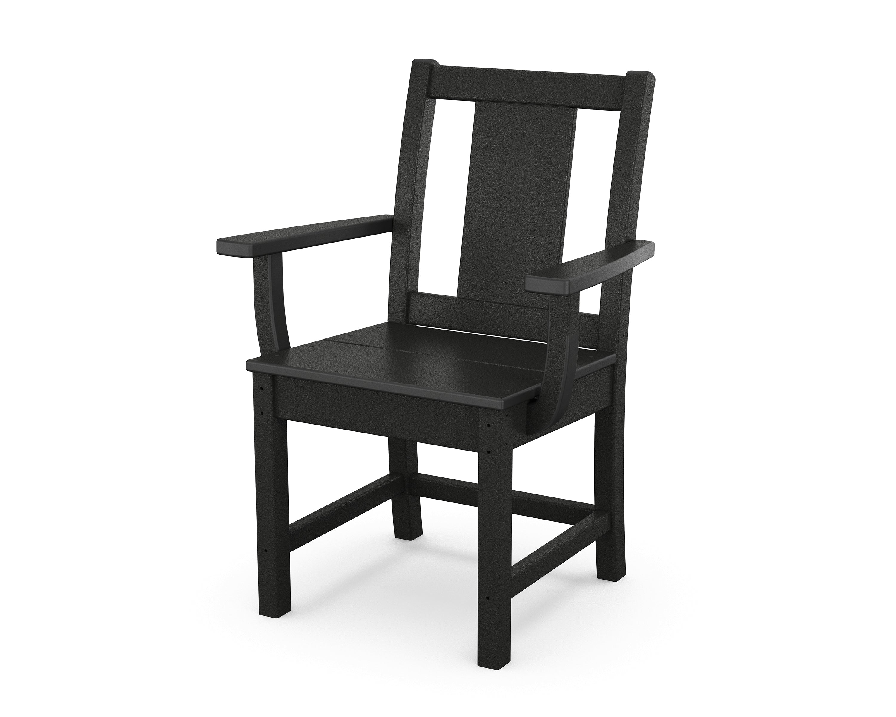 POLYWOOD Prairie Dining Arm Chair in Black