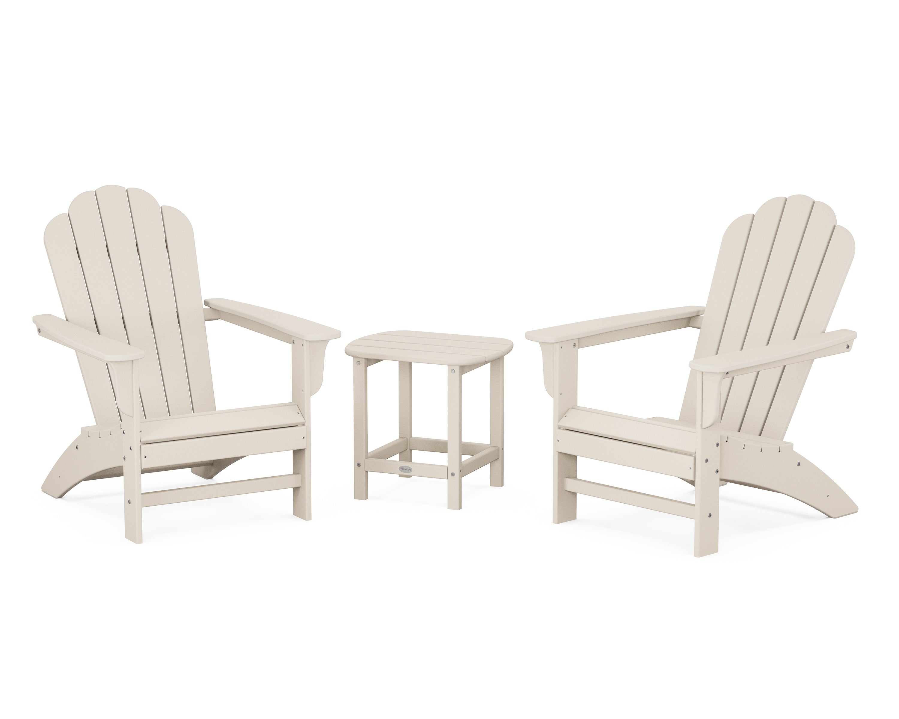 Country Living Cottage Adirondack Chair 3-Piece Set in Sand